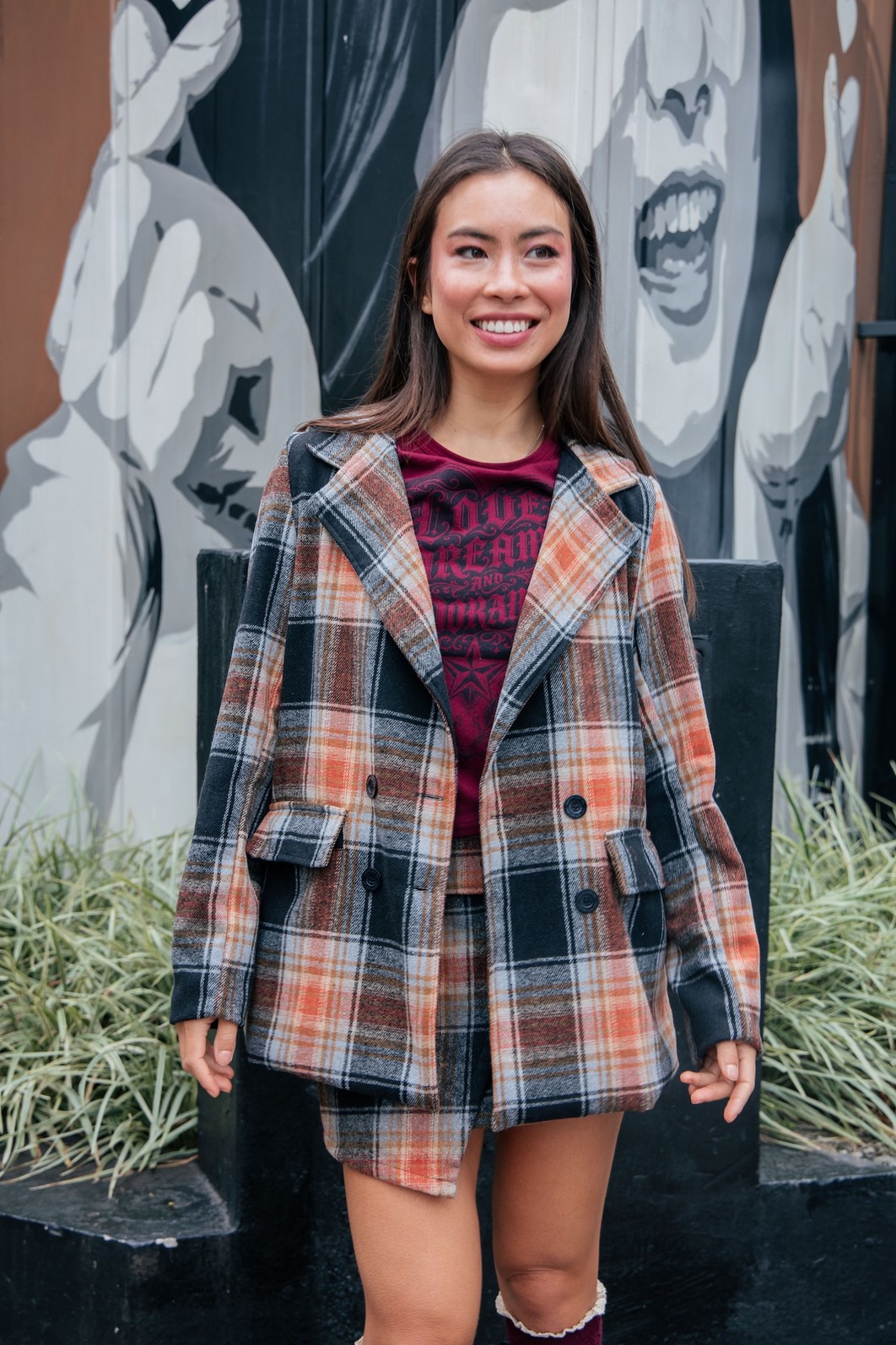 BLAZER OVERSIZED XADREZ