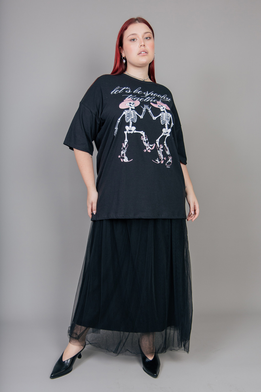 CAMISETA T-SHIRT OVERSIZED PRETA SPOOKY CAMISETA T-SHIRT OVERSIZED PRETA SPOOKY