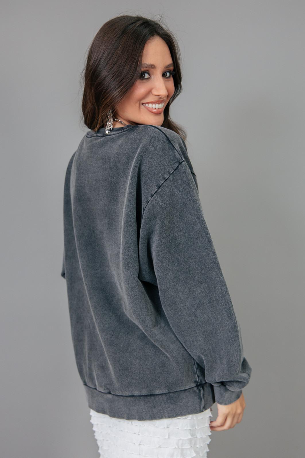 MOLETOM OVERSIZED PRETO MARMORIZADO CHAMPION MOLETOM OVERSIZED PRETO MARMORIZADO CHAMPION