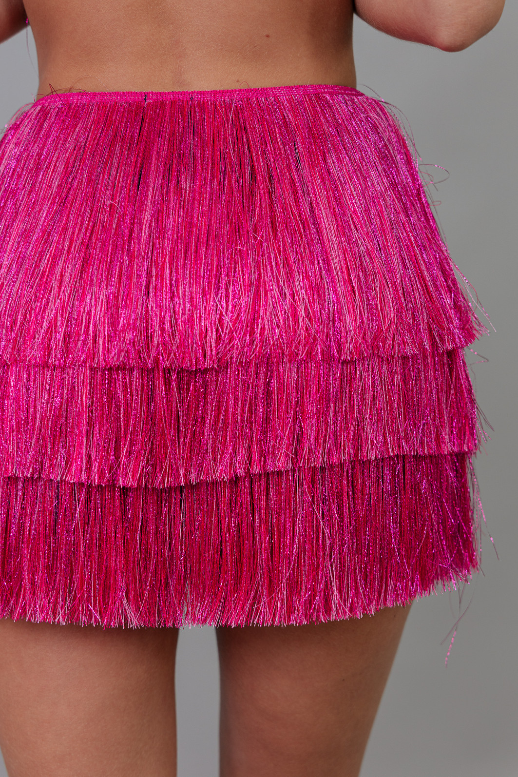 SHORT SAIA COM FRANJAS ROSA