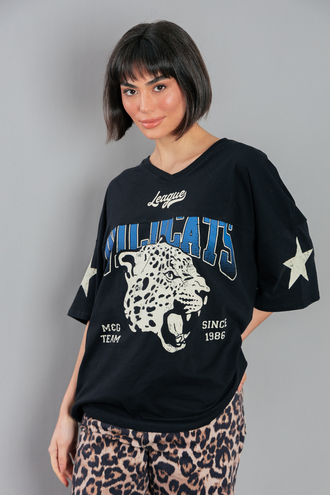 T-SHIRT OVERSIZED ESPORTIVA WILDCATS T-SHIRT OVERSIZED ESPORTIVA WILDCATS