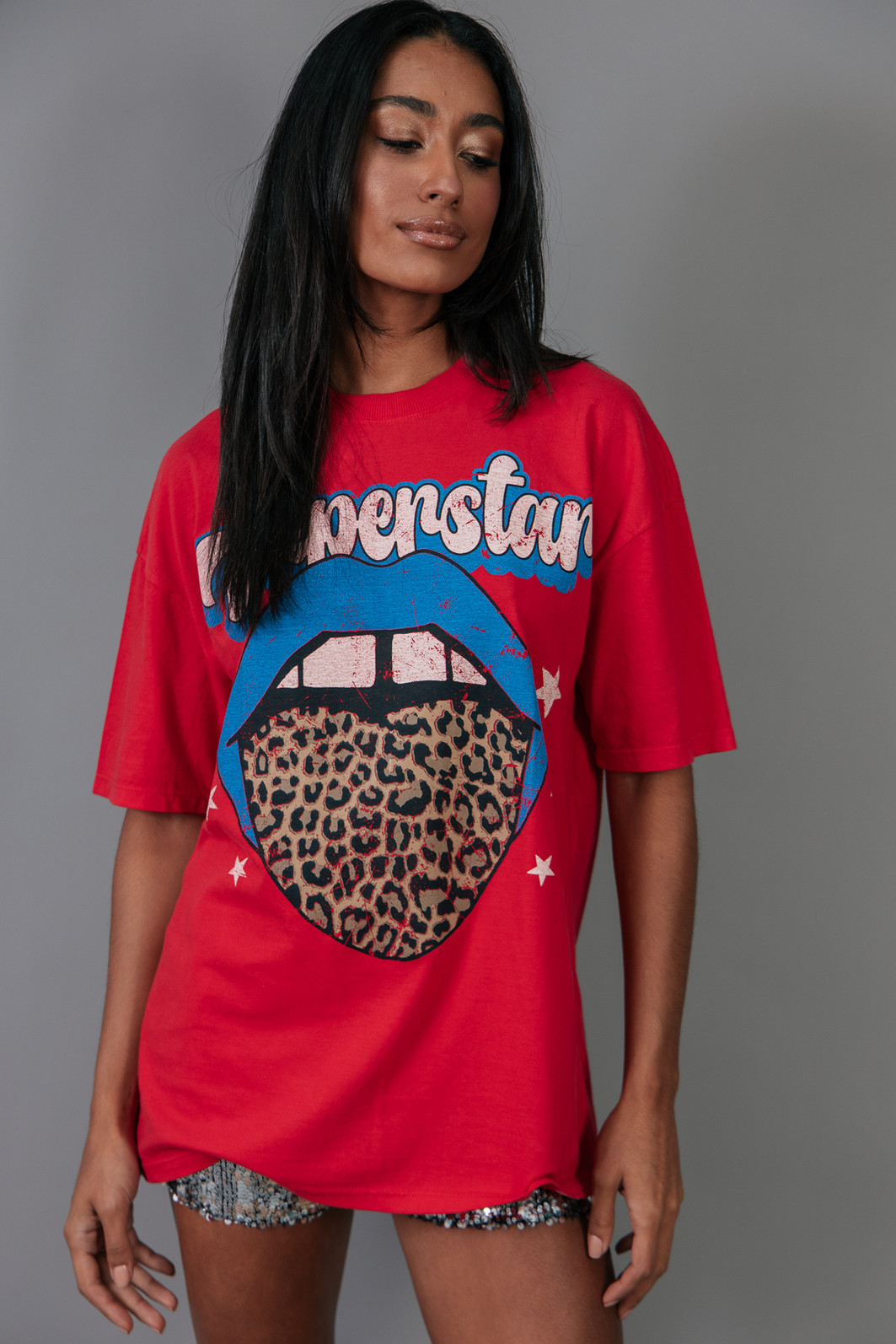 T-SHIRT VINTAGE VERMELHA SUPERSTAR