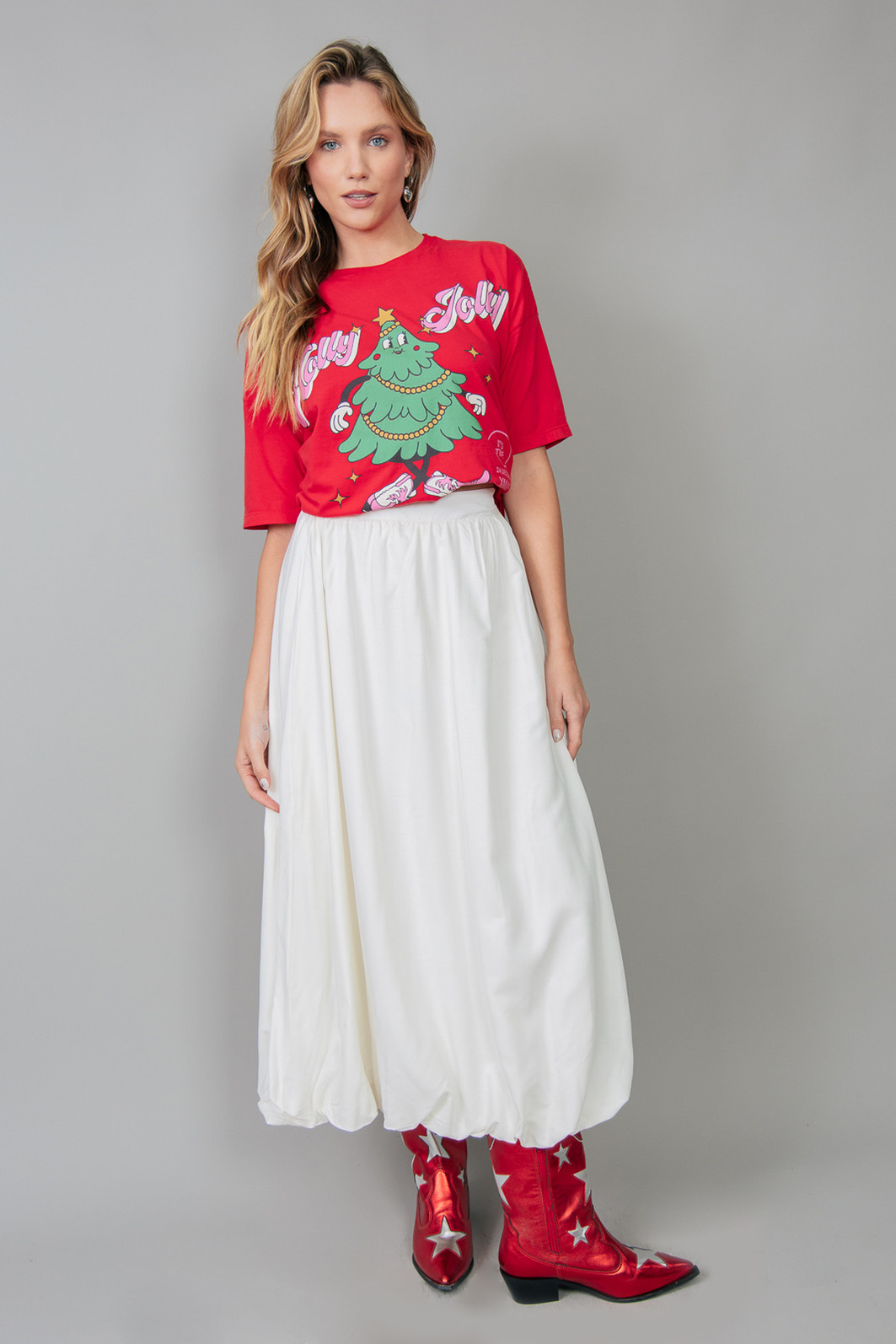 SAIA LONGA BALONÊ OFF WHITE SAIA LONGA BALONÊ OFF WHITE