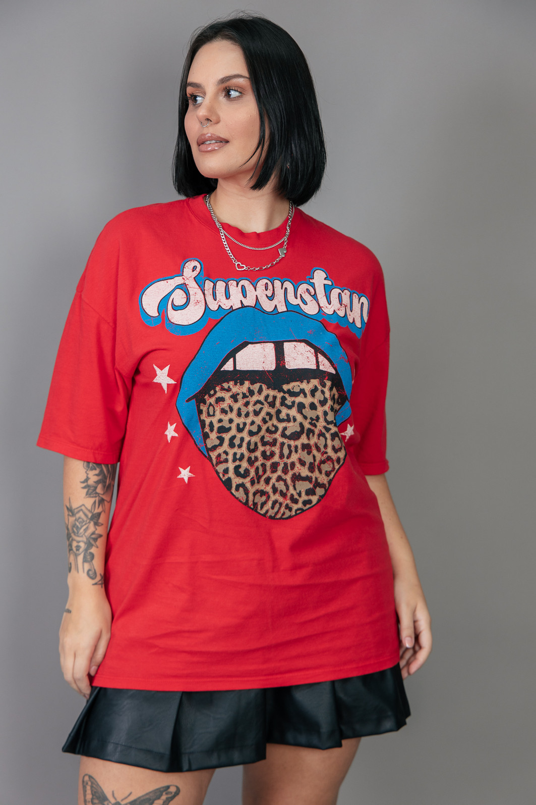 T-SHIRT VINTAGE VERMELHA SUPERSTAR