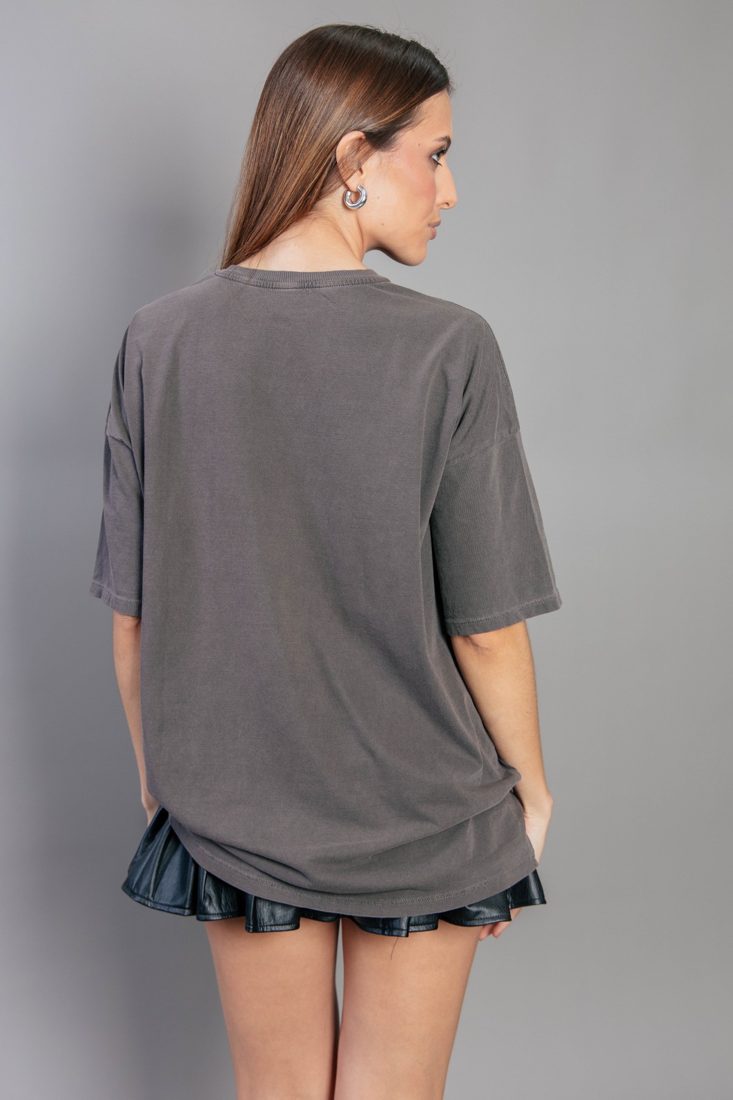 CAMISETA T-SHIRT OVERSIZED MARROM ROCK DOGS CAMISETA T-SHIRT OVERSIZED MARROM ROCK DOGS