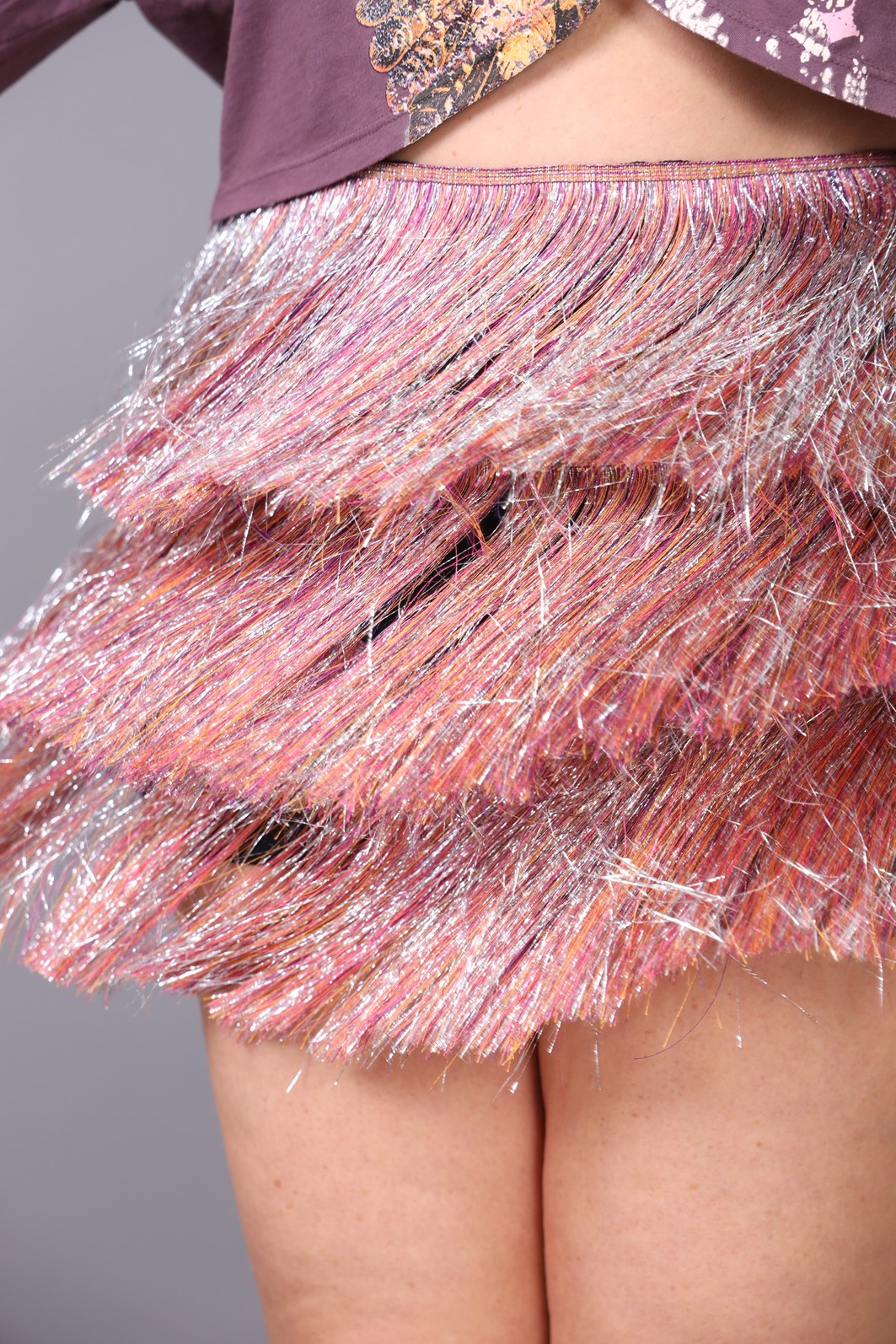 SHORT SAIA COM FRANJAS MULTICOLOR