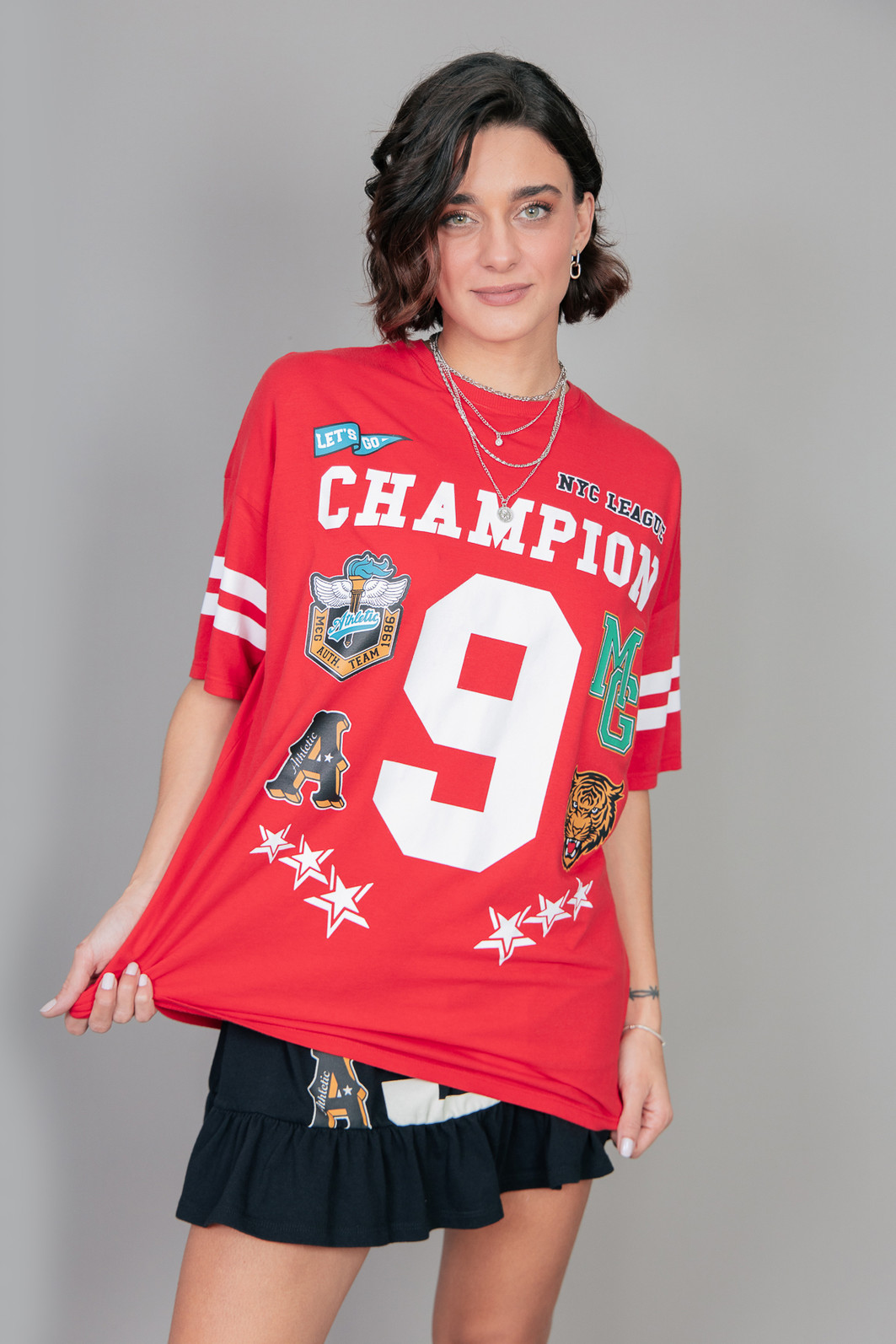 T-SHIRT OVERSIZED VERMELHA CHAMPION T-SHIRT OVERSIZED VERMELHA CHAMPION