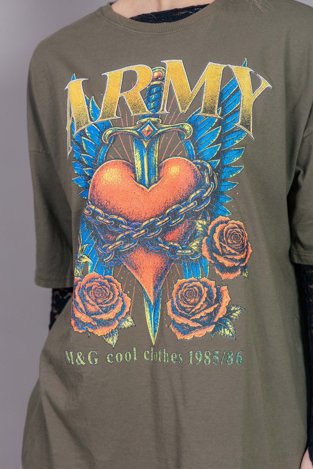 CAMISETA T-SHIRT OVERSIZED VERDE ARMY CAMISETA T-SHIRT OVERSIZED VERDE ARMY