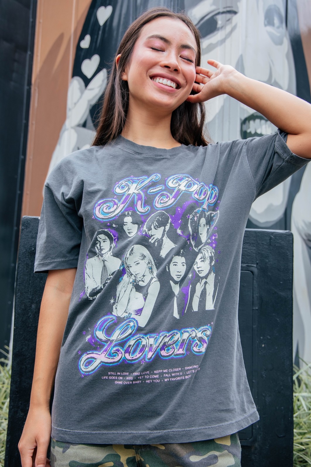 CAMISETA T-SHIRT VINTAGE CHUMBO K-POP LOVERS
