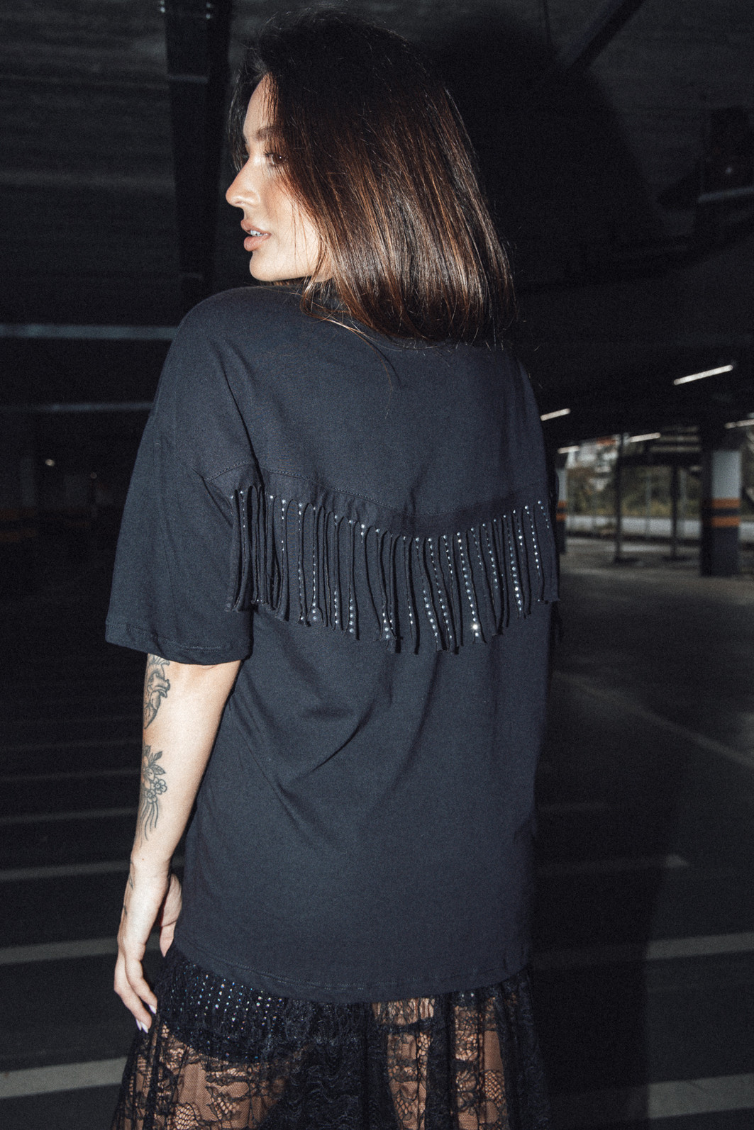 CAMISETA T-SHIRT VINTAGE PRETA OLD WEST COM FRANJAS COSTA CAMISETA T-SHIRT VINTAGE PRETA OLD WEST COM FRANJAS COSTA