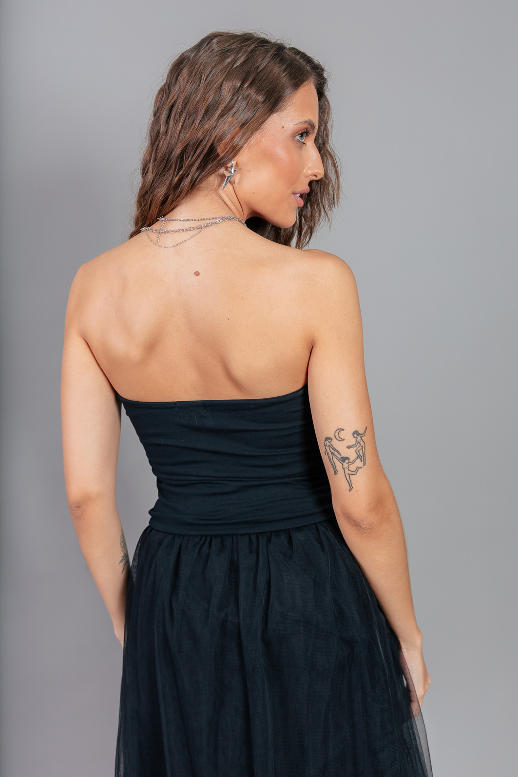 TOP CROPPED COM AMARRAÇÃO FRENTE PRETO FIRESTORM