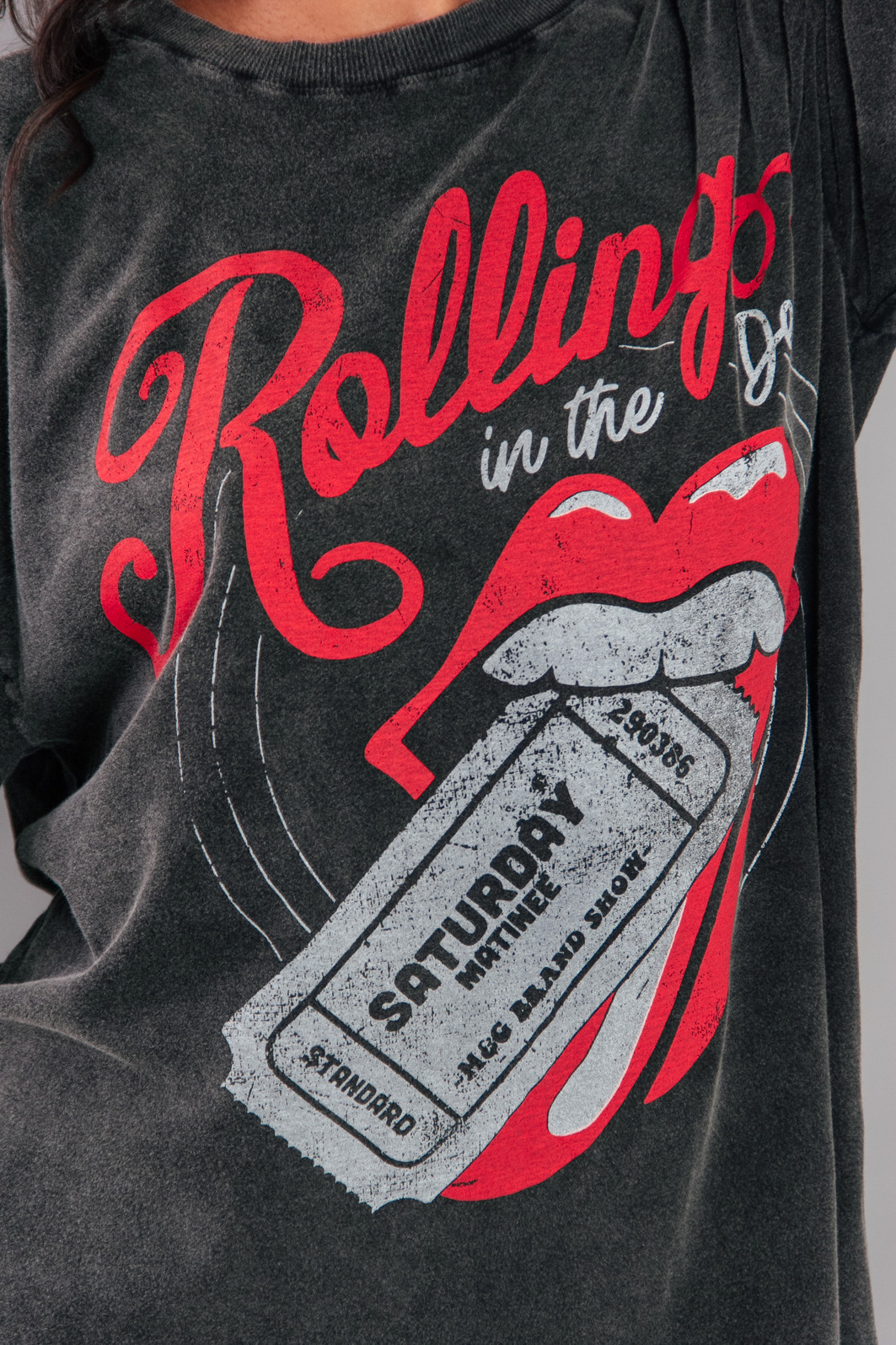 CAMISETA T-SHIRT VINTAGE MARMORIZADA ROLLING CAMISETA T-SHIRT VINTAGE MARMORIZADA ROLLING