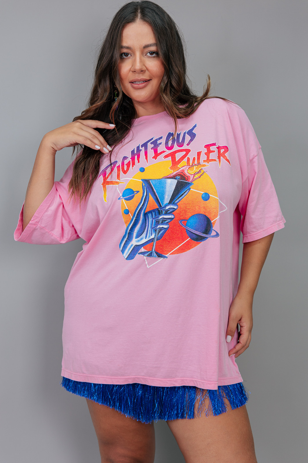 CAMISETA T-SHIRT OVERSIZED ROSA RULER CAMISETA T-SHIRT OVERSIZED ROSA RULER