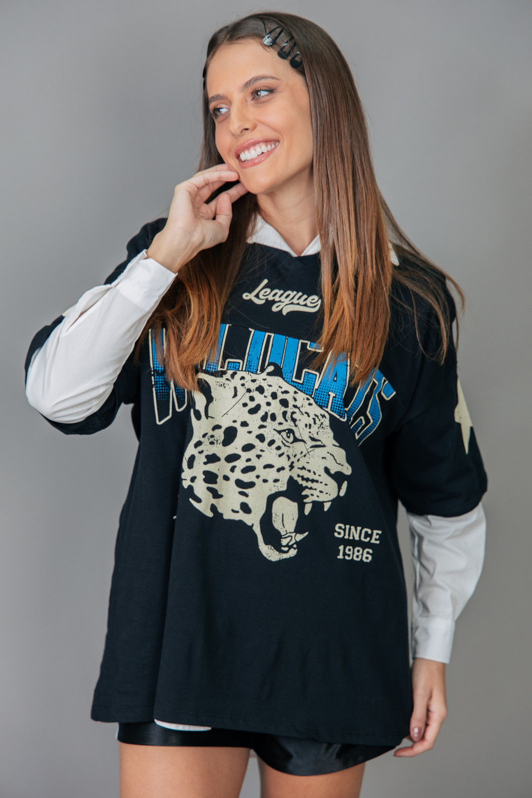 T-SHIRT OVERSIZED ESPORTIVA WILDCATS T-SHIRT OVERSIZED ESPORTIVA WILDCATS