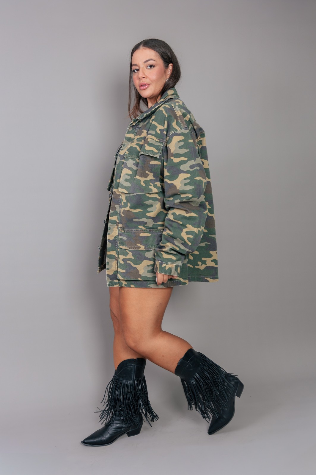JAQUETA PARKA CARGO MILITAR CAMUFLADA JAQUETA PARKA CARGO MILITAR CAMUFLADA