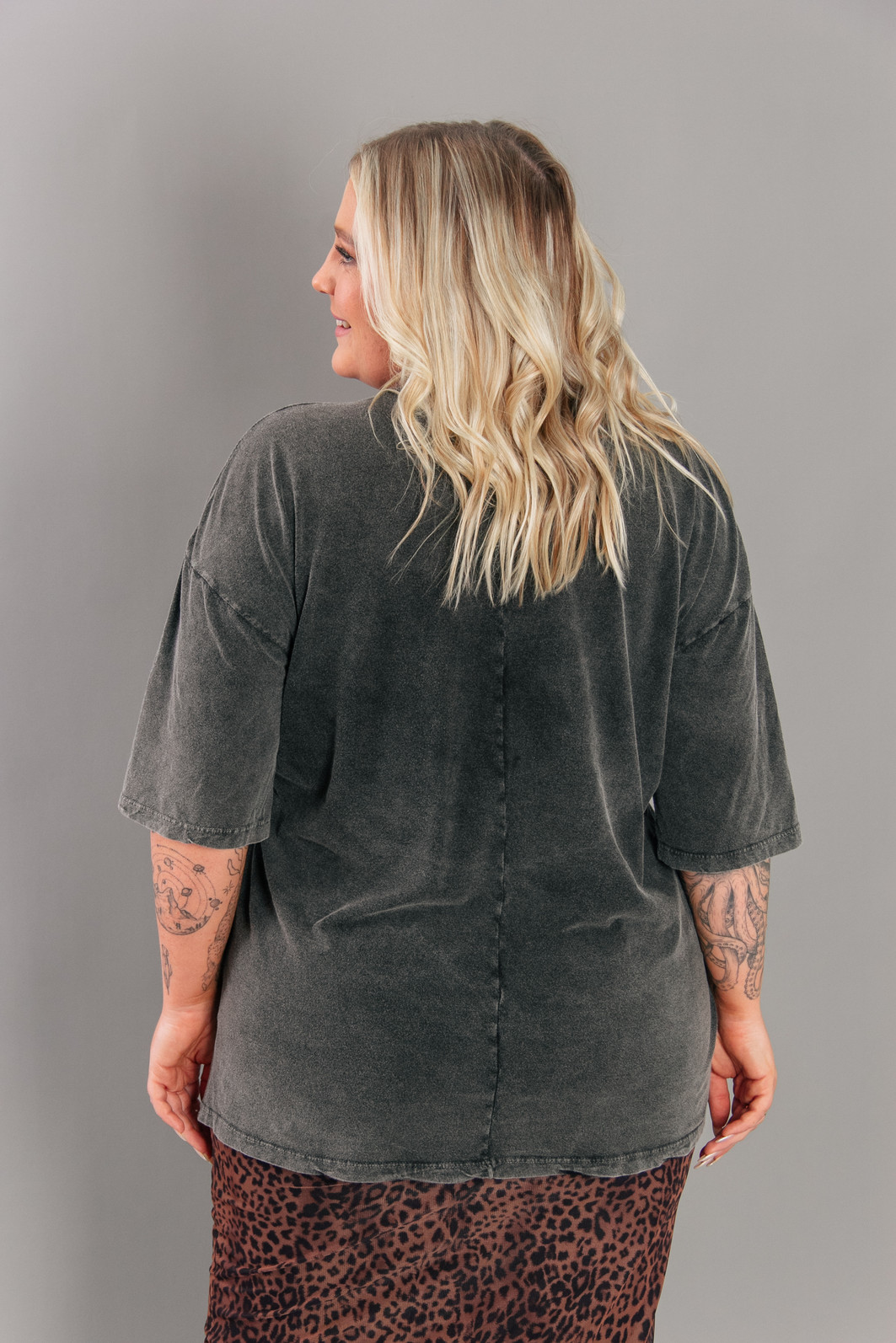 CAMISETA T-SHIRT VINTAGE MARMORIZADA ROLLING CAMISETA T-SHIRT VINTAGE MARMORIZADA ROLLING