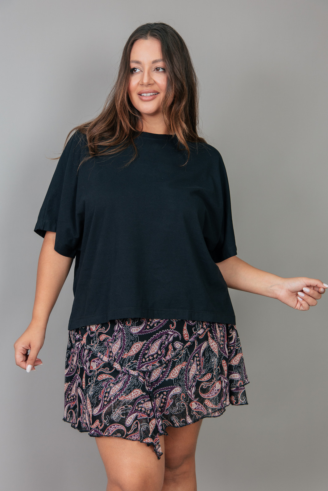 SHORT SAIA COM PONTAS DE TULE ESTAMPADO GYPSY SHORT SAIA COM PONTAS DE TULE ESTAMPADO GYPSY