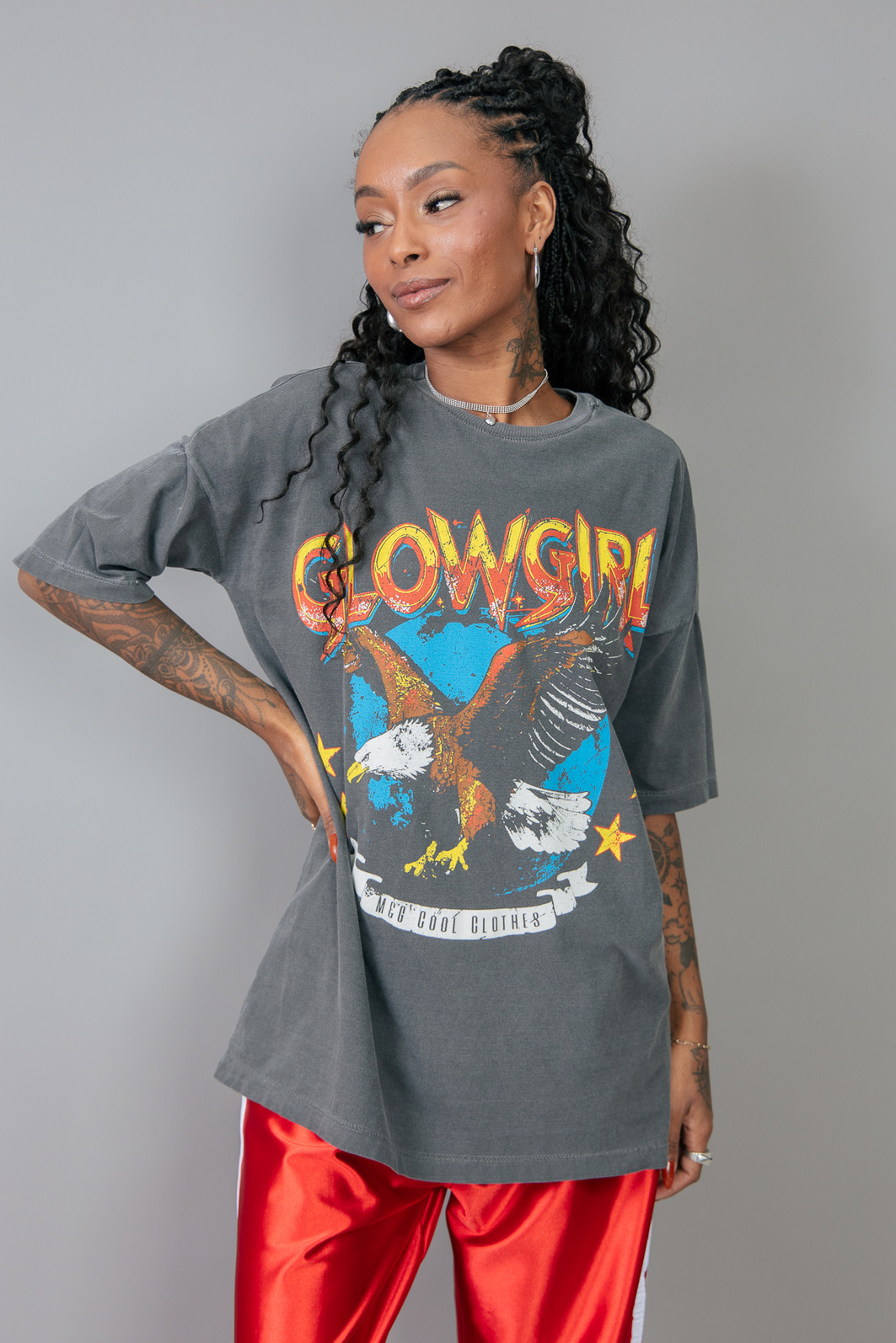 CAMISETA T-SHIRT OVERSIZED CHUMBO GLOWGIRL