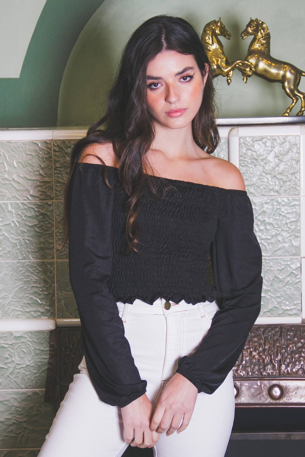 blusinha de lastex