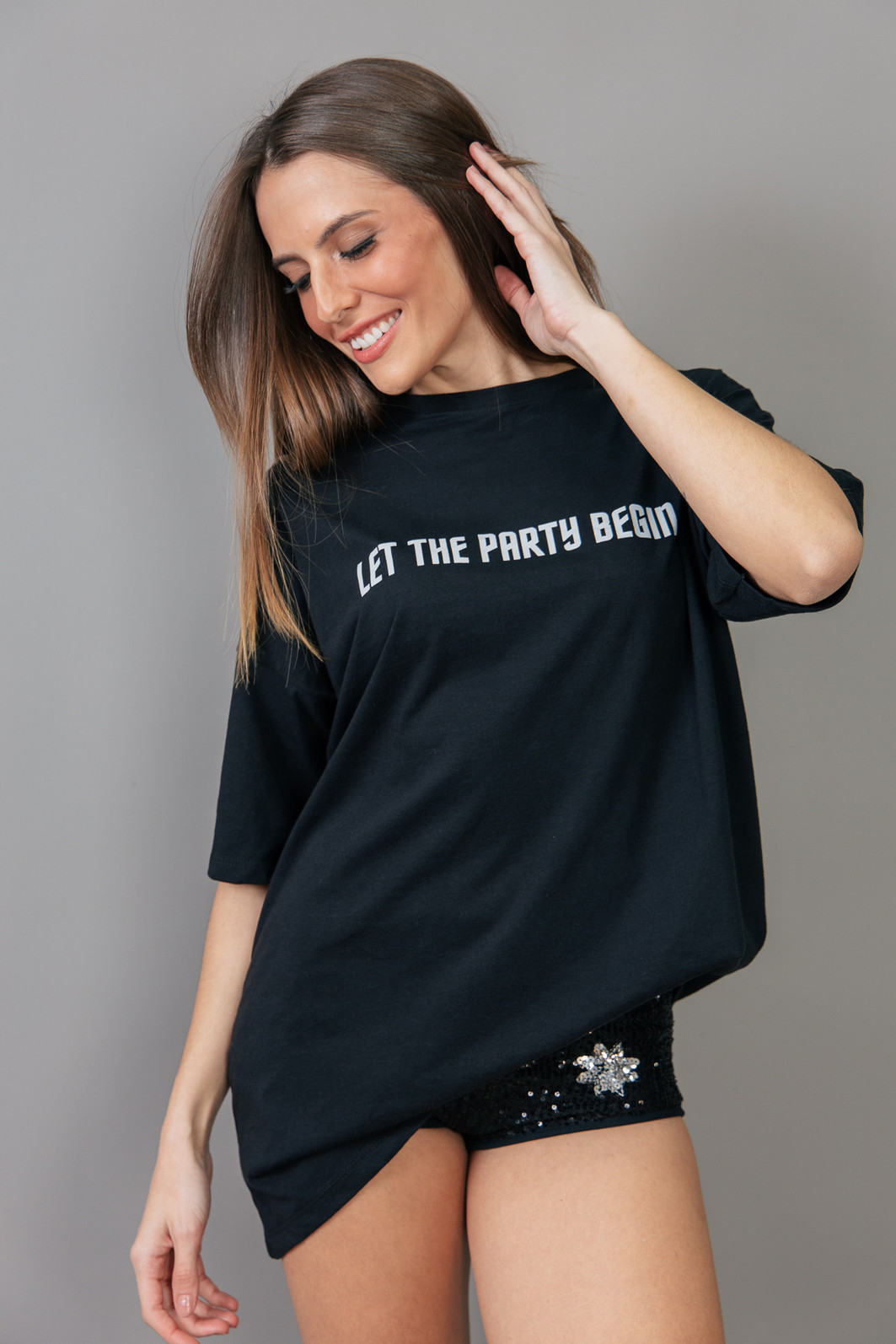 T-SHIRT OVERSIZED PRETA FIREHEART