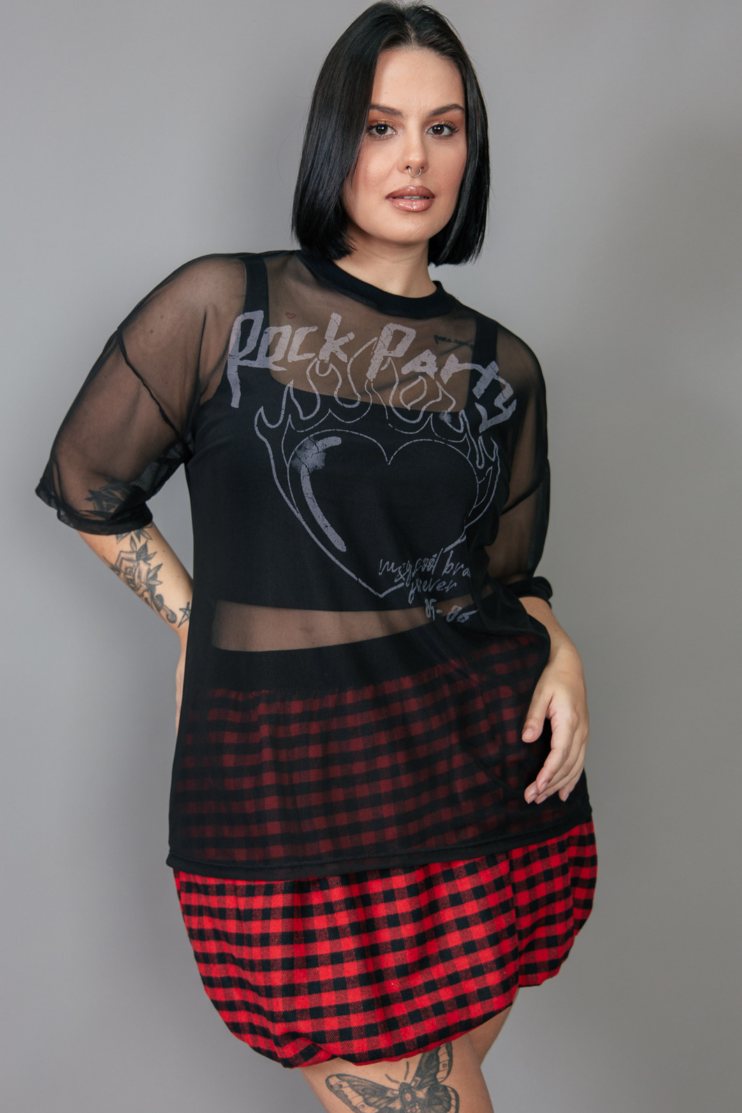 T-SHIRT VINTAGE DE TULE ROCK PARTY