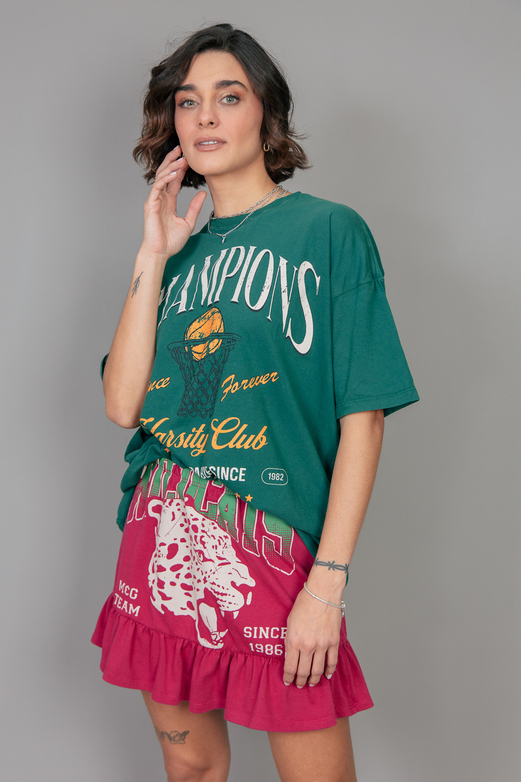 SAIA DE BABADINHO DE MALHA BORGONHA WILDCATS