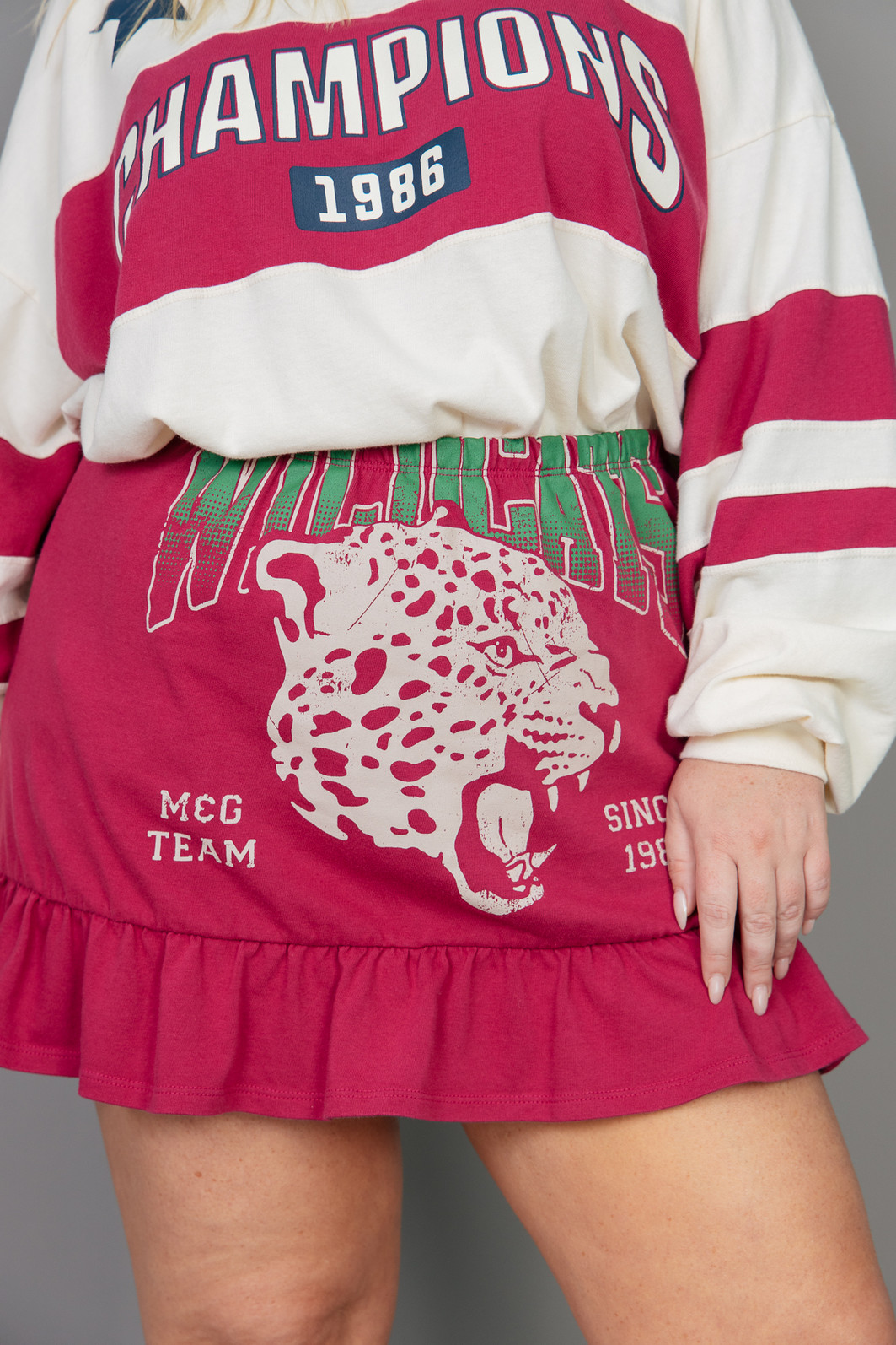 SAIA DE BABADINHO DE MALHA BORGONHA WILDCATS