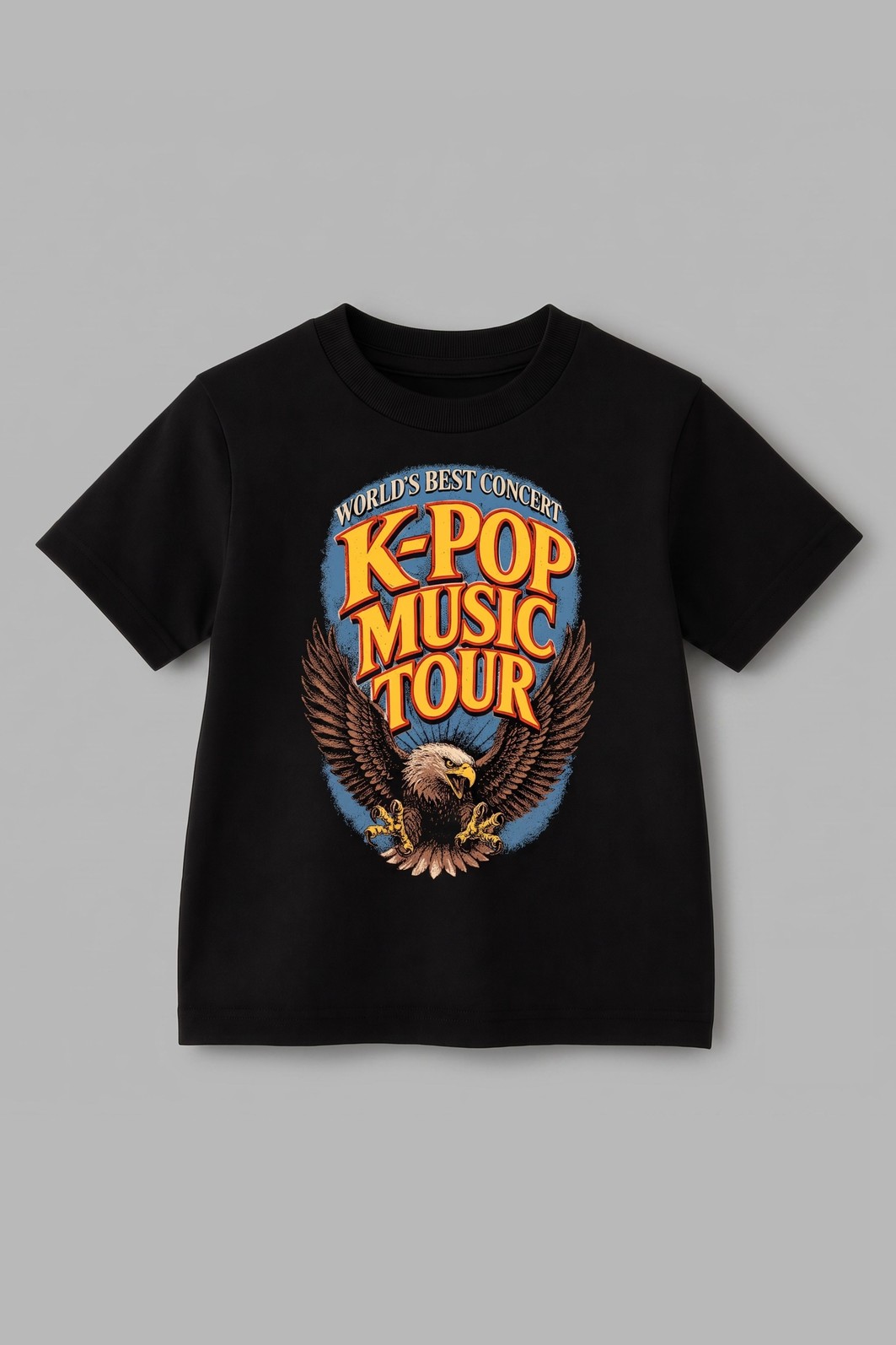 CAMISETA T-SHIRT INFANTIL PRETA K-POP CAMISETA T-SHIRT INFANTIL PRETA K-POP