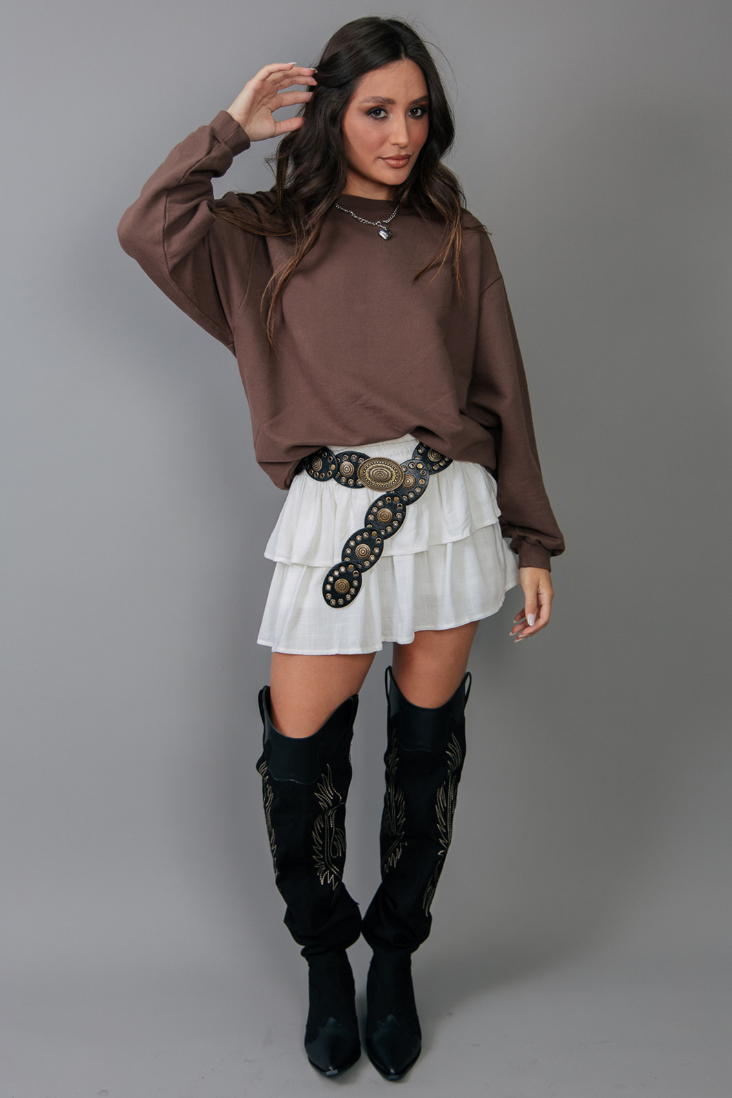 MOLETOM OVERSIZED MARROM BÁSICO MOLETOM OVERSIZED MARROM BÁSICO
