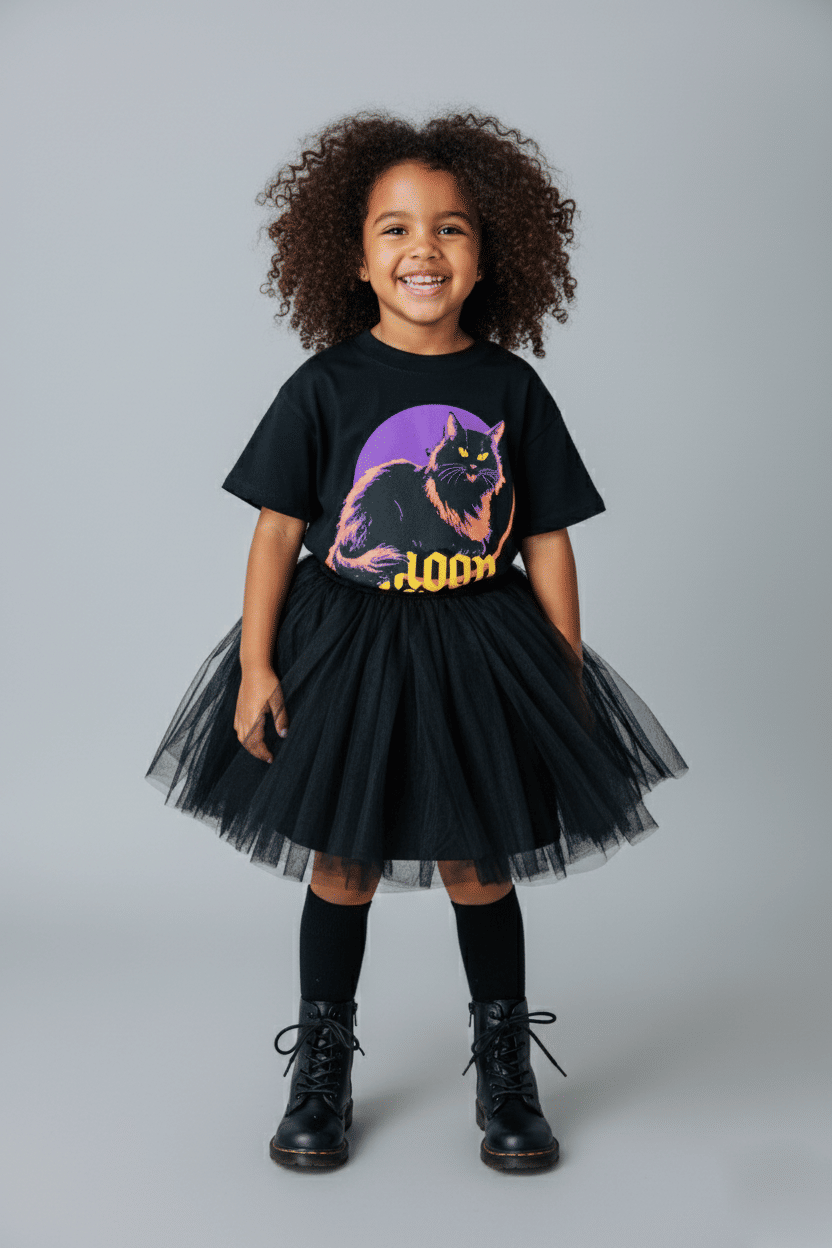 T-SHIRT INFANTIL PRETA MOON LIGHT T-SHIRT INFANTIL PRETA MOON LIGHT