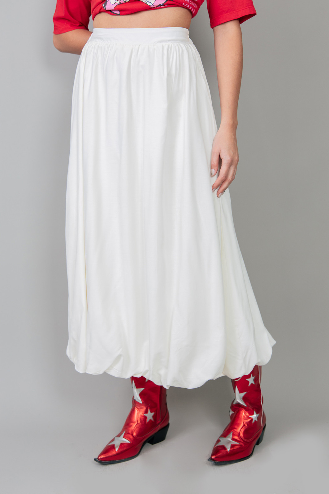 SAIA LONGA BALONÊ OFF WHITE SAIA LONGA BALONÊ OFF WHITE