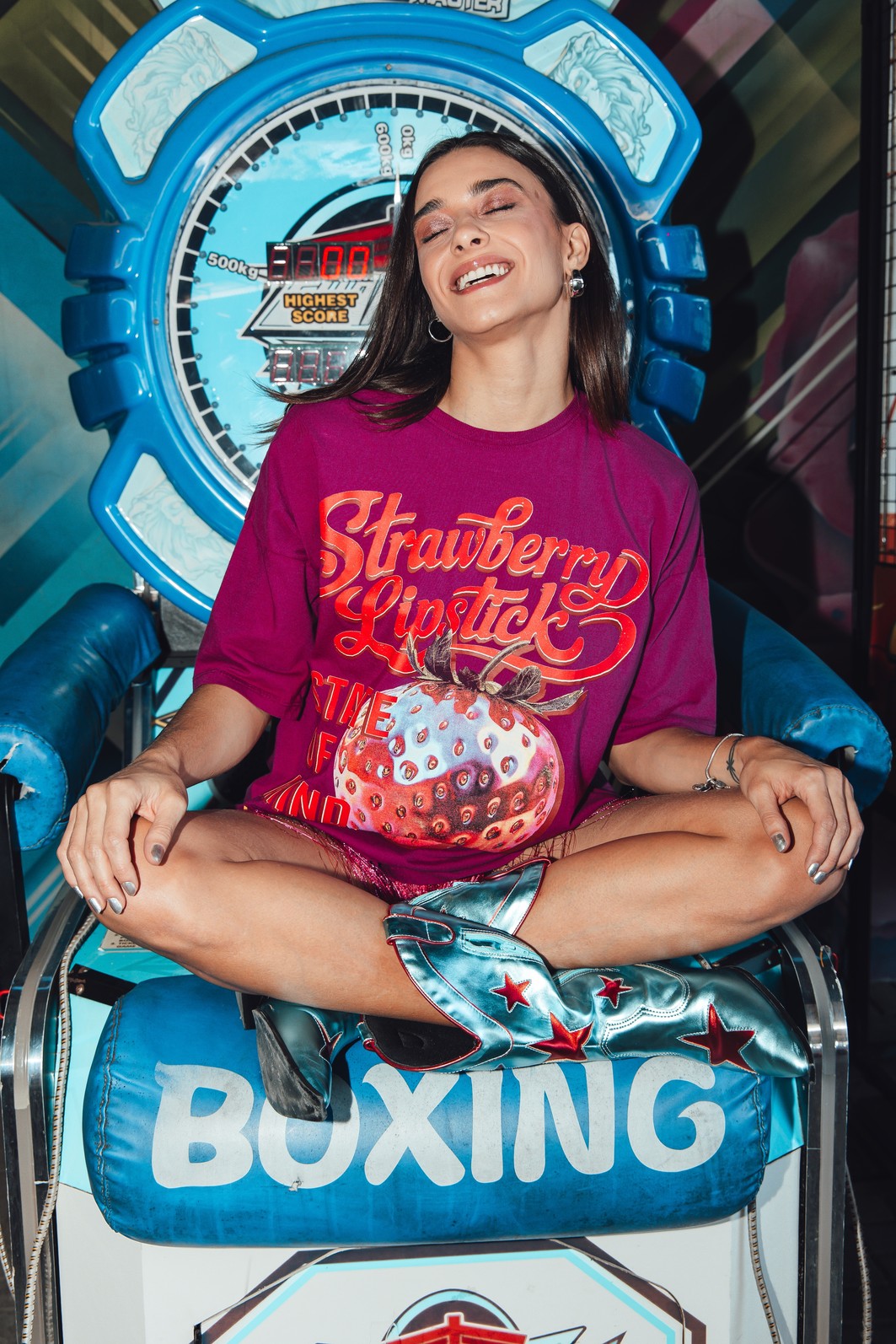 CAMISETA T-SHIRT VINTAGE OVERSIZED STRAWBERRY CAMISETA T-SHIRT VINTAGE OVERSIZED STRAWBERRY