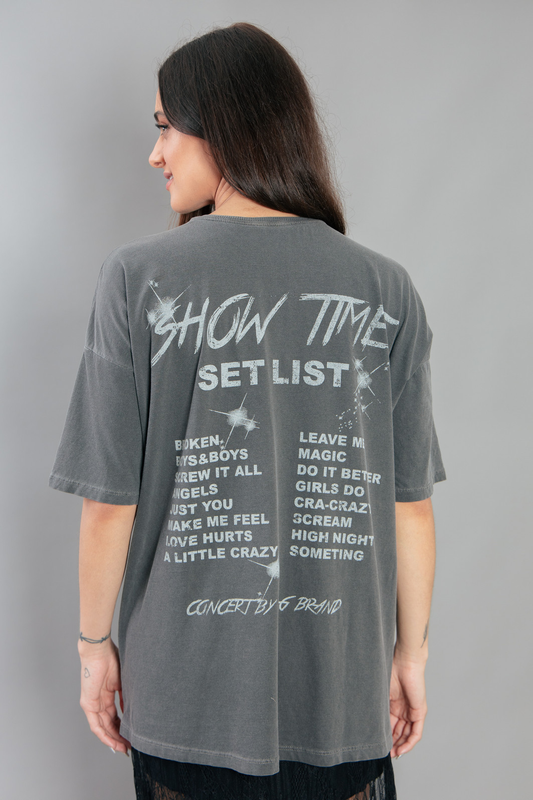 CAMISETA T-SHIRT OVERSIZED CHUMBO SHOW TIME