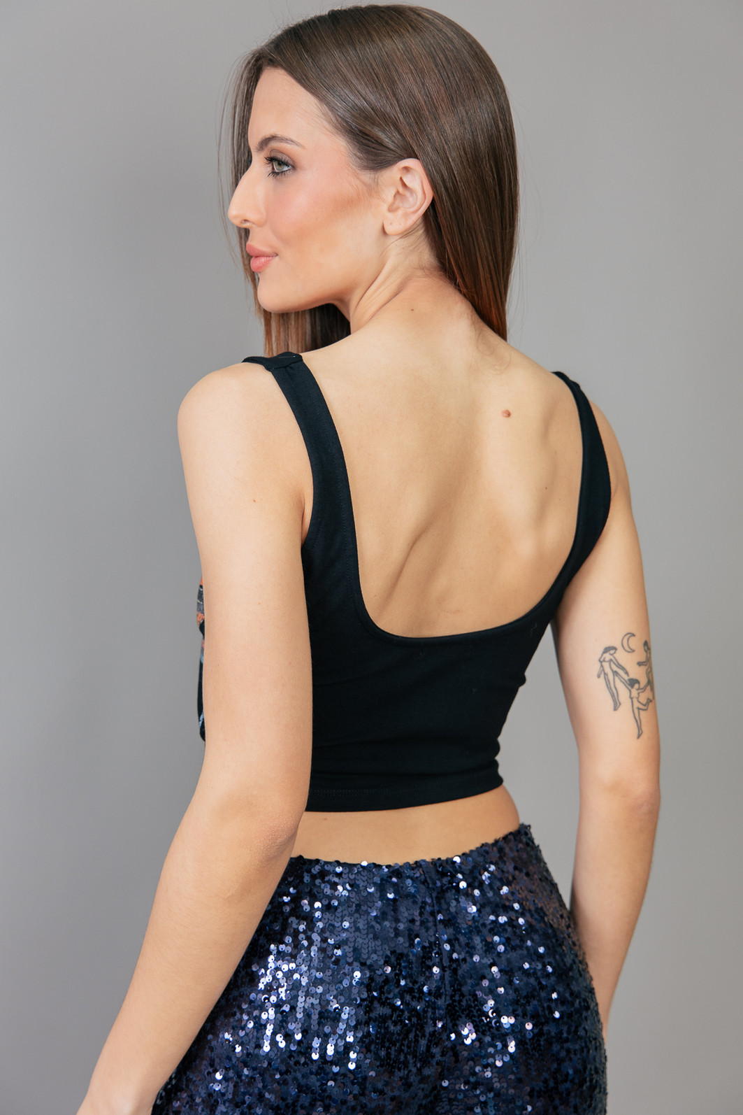 TOP DE COTON PRETO SOULMATE TOP DE COTON PRETO SOULMATE