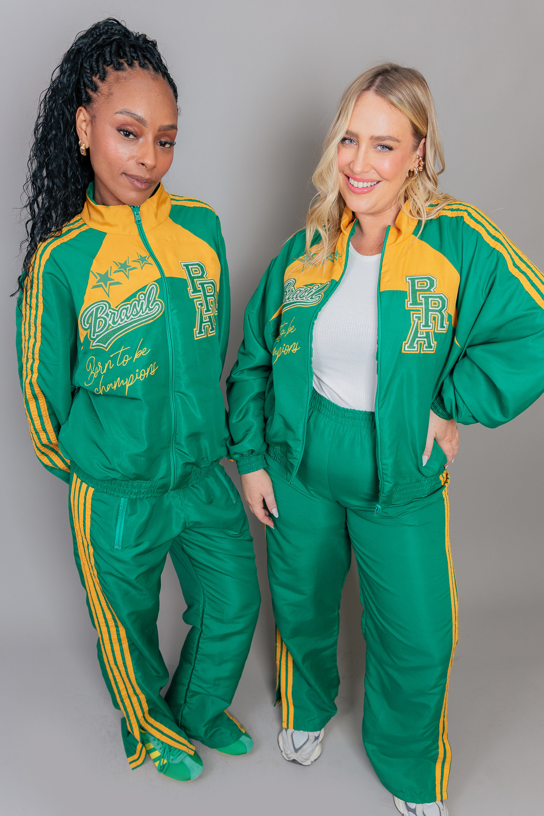 JAQUETA ESPORTIVA BRASIL VERDE E AMARELO