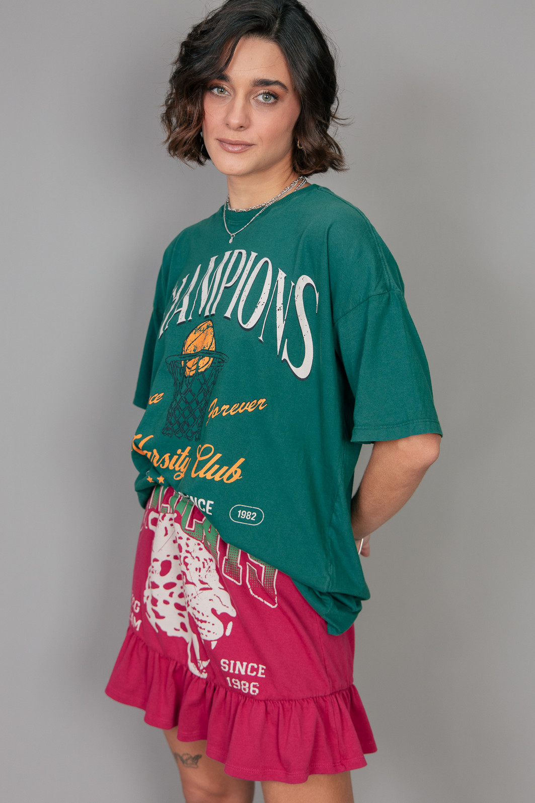 SAIA DE BABADINHO DE MALHA BORGONHA WILDCATS