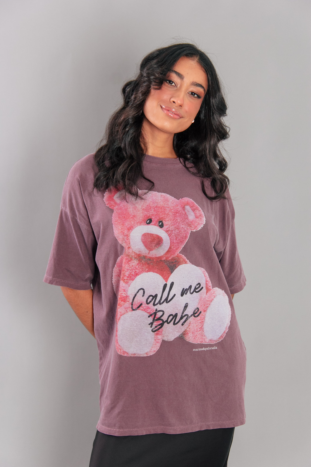 CAMISETA T-SHIRT ROXO OVERSIZED URSO CAMISETA T-SHIRT ROXO OVERSIZED URSO