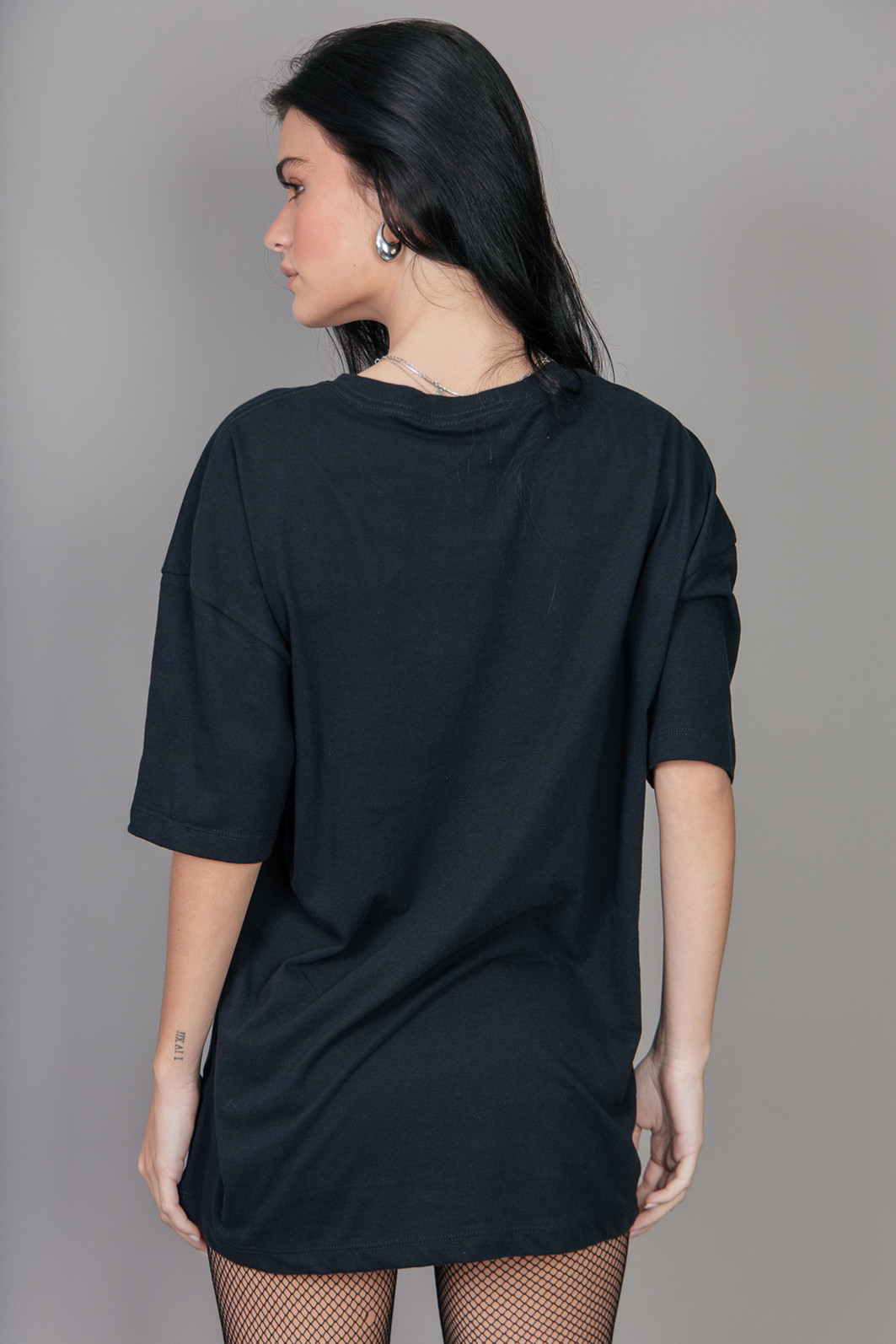 CAMISETA T-SHIRT VINTAGE PRETA MOON LIGHT