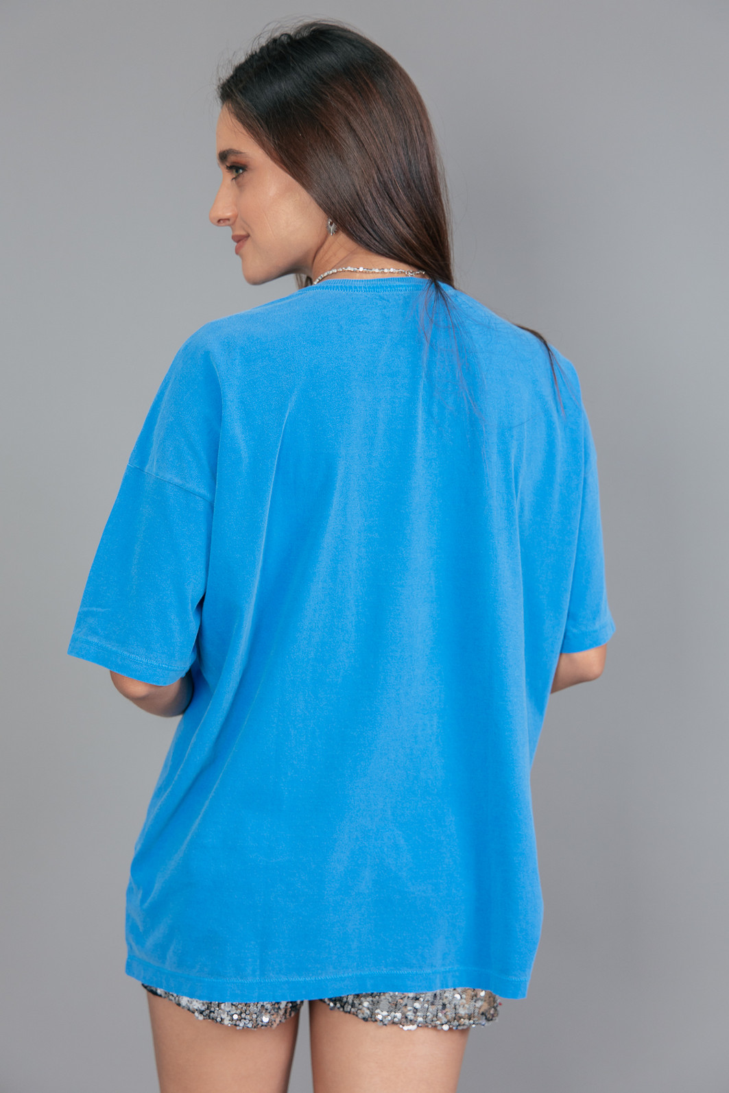 CAMISETA  T-SHIRT OVERSIZED AZUL ALLOW