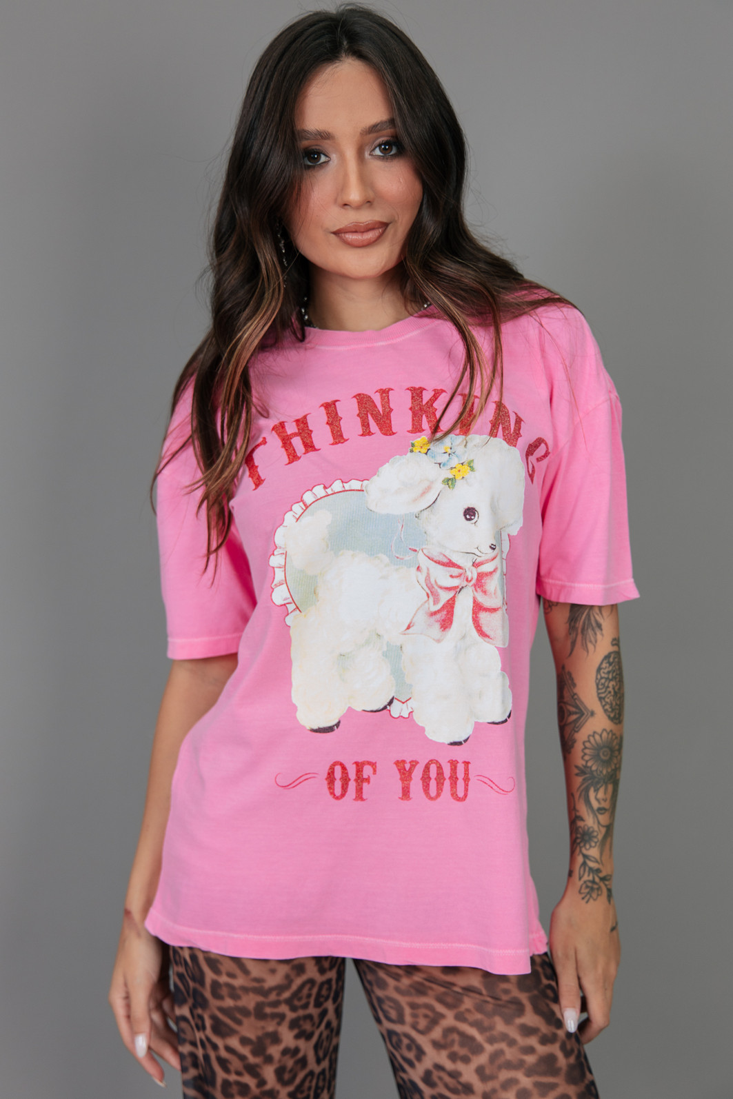 T-SHIRT VINTAGE  ROSA THINKING
