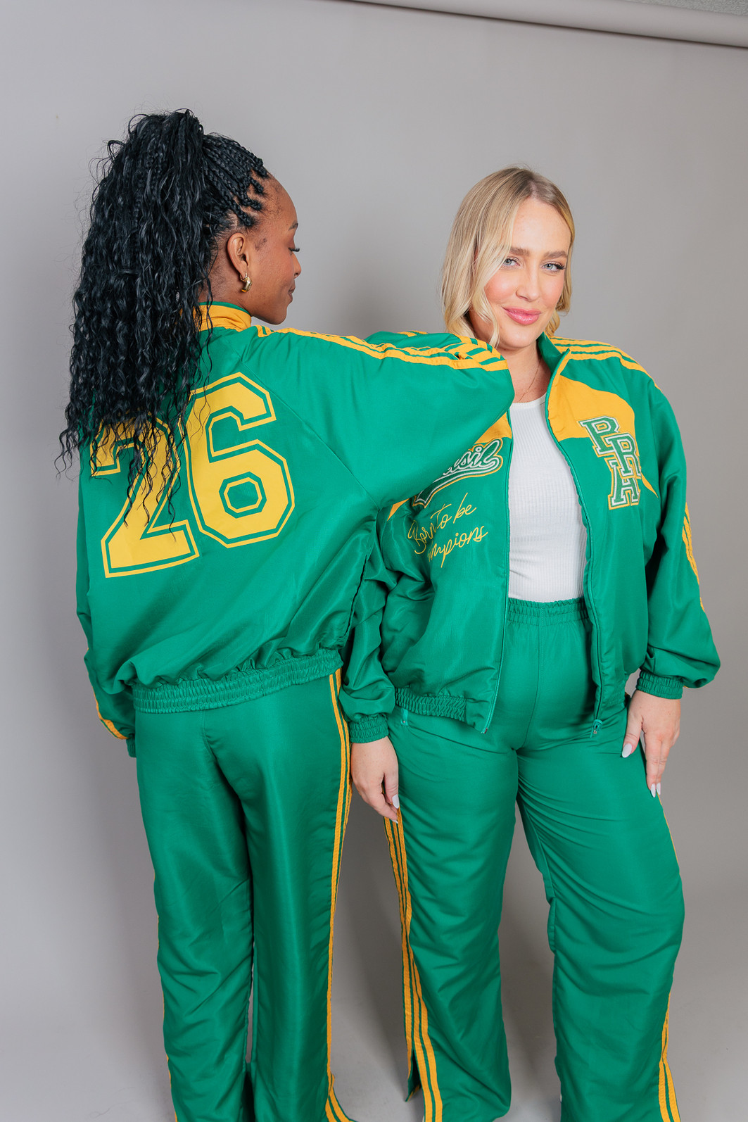 JAQUETA ESPORTIVA BRASIL VERDE E AMARELO