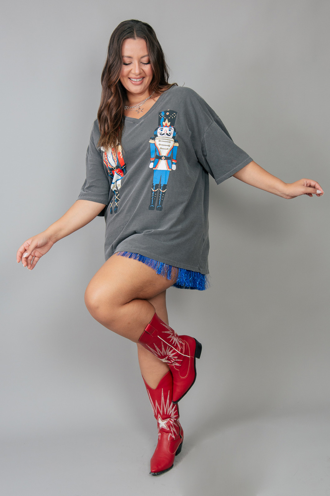 CAMISETA T-SHIRT VINTAGE DECOTE V NUTCRACKER CAMISETA T-SHIRT VINTAGE DECOTE V NUTCRACKER