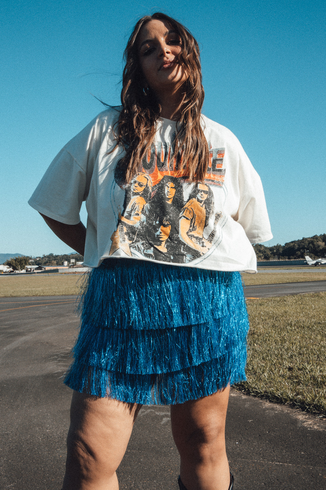 CAMISETA CROPPED OFF WHITE OVERSIZED SOULMATE CAMISETA CROPPED OFF WHITE OVERSIZED SOULMATE