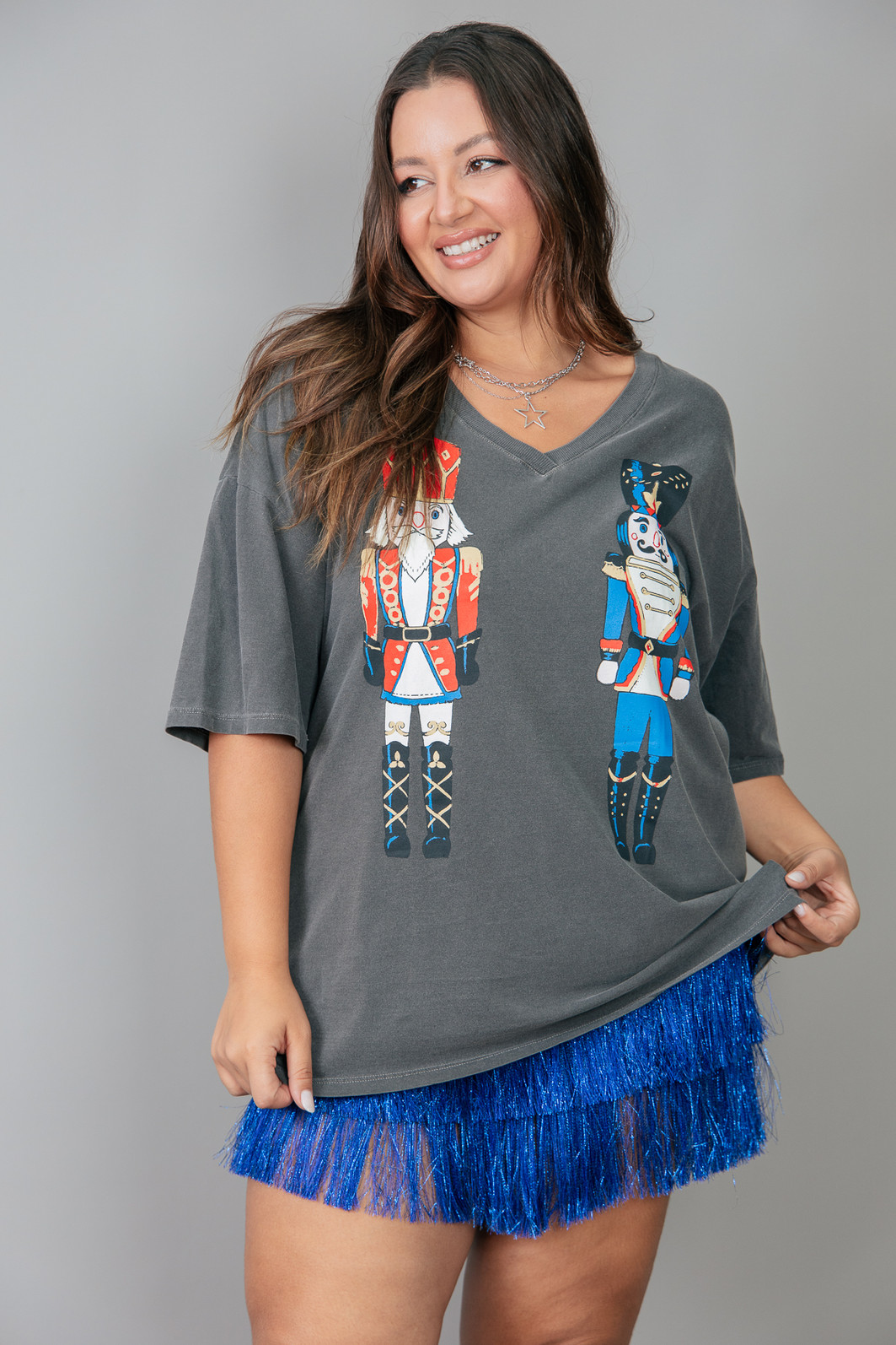 CAMISETA T-SHIRT VINTAGE DECOTE V NUTCRACKER CAMISETA T-SHIRT VINTAGE DECOTE V NUTCRACKER