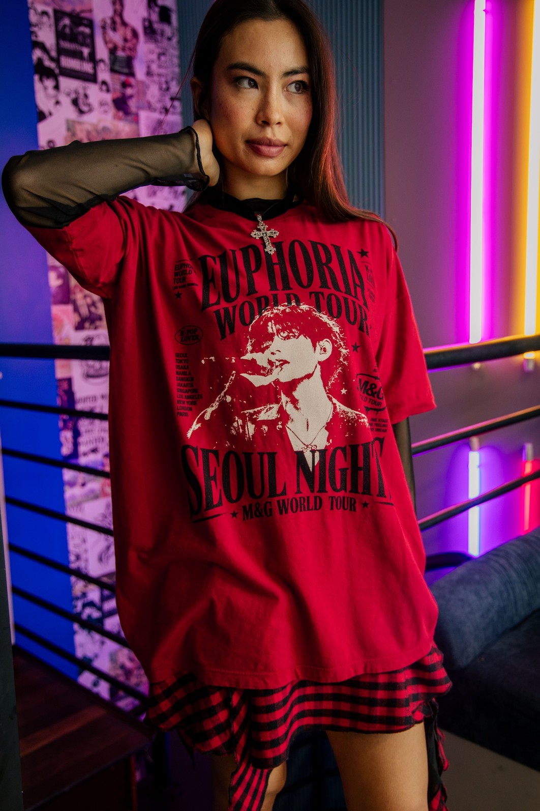 CAMISETA T-SHIRT OVERSIZED VERMELHA EUPHORIA CAMISETA T-SHIRT OVERSIZED VERMELHA EUPHORIA