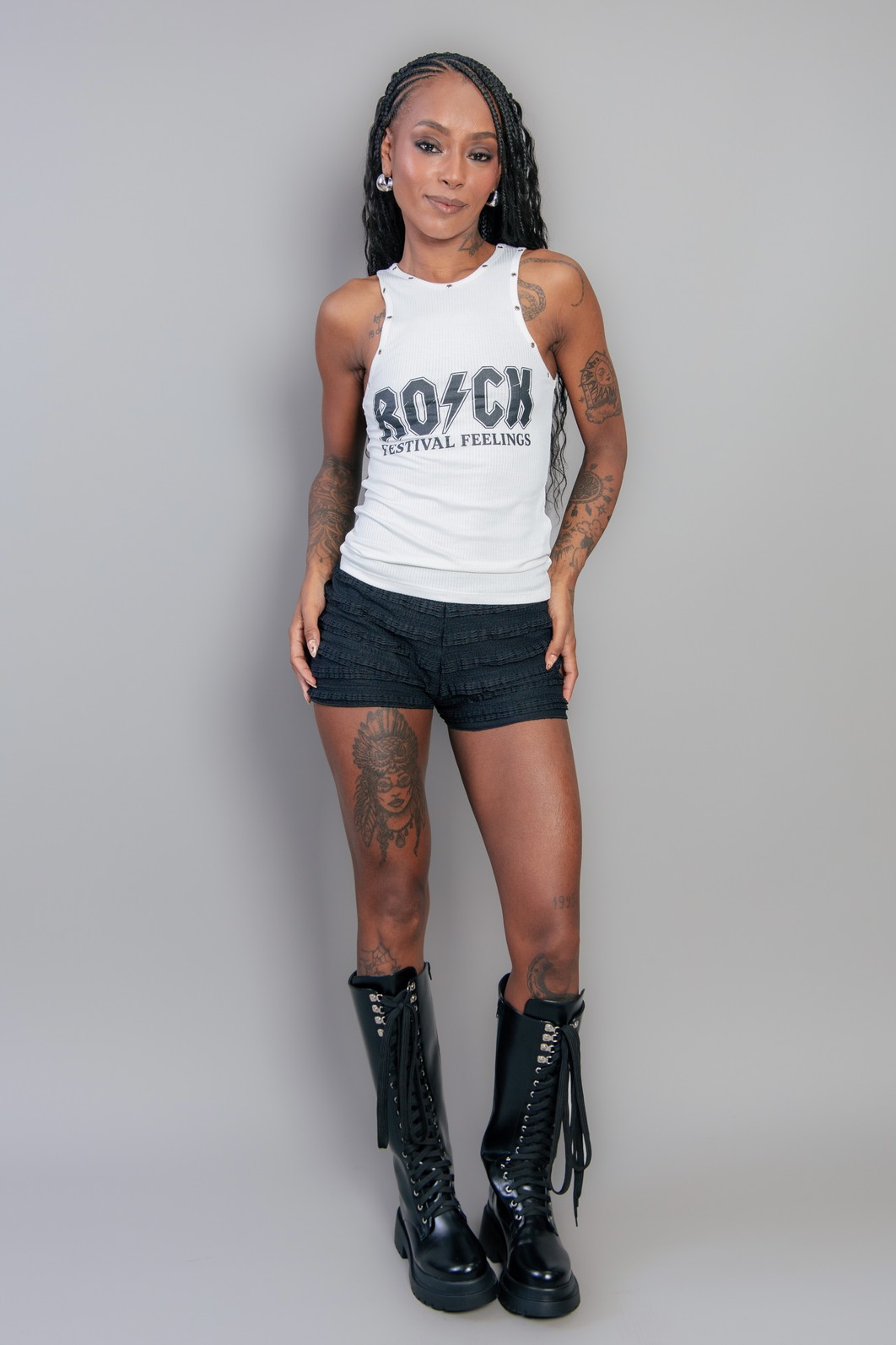 REGATA CANELADA COM ILHOSES OFF WHITE ROCK REGATA CANELADA COM ILHOSES OFF WHITE ROCK