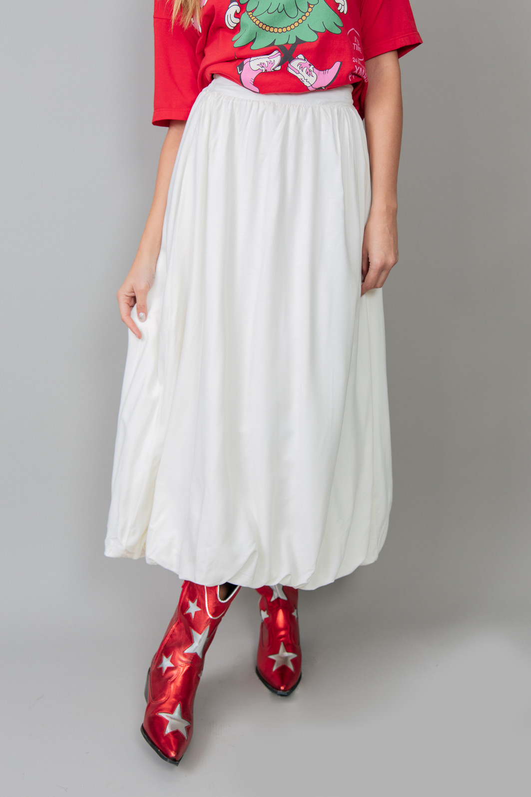 SAIA LONGA BALONÊ OFF WHITE SAIA LONGA BALONÊ OFF WHITE