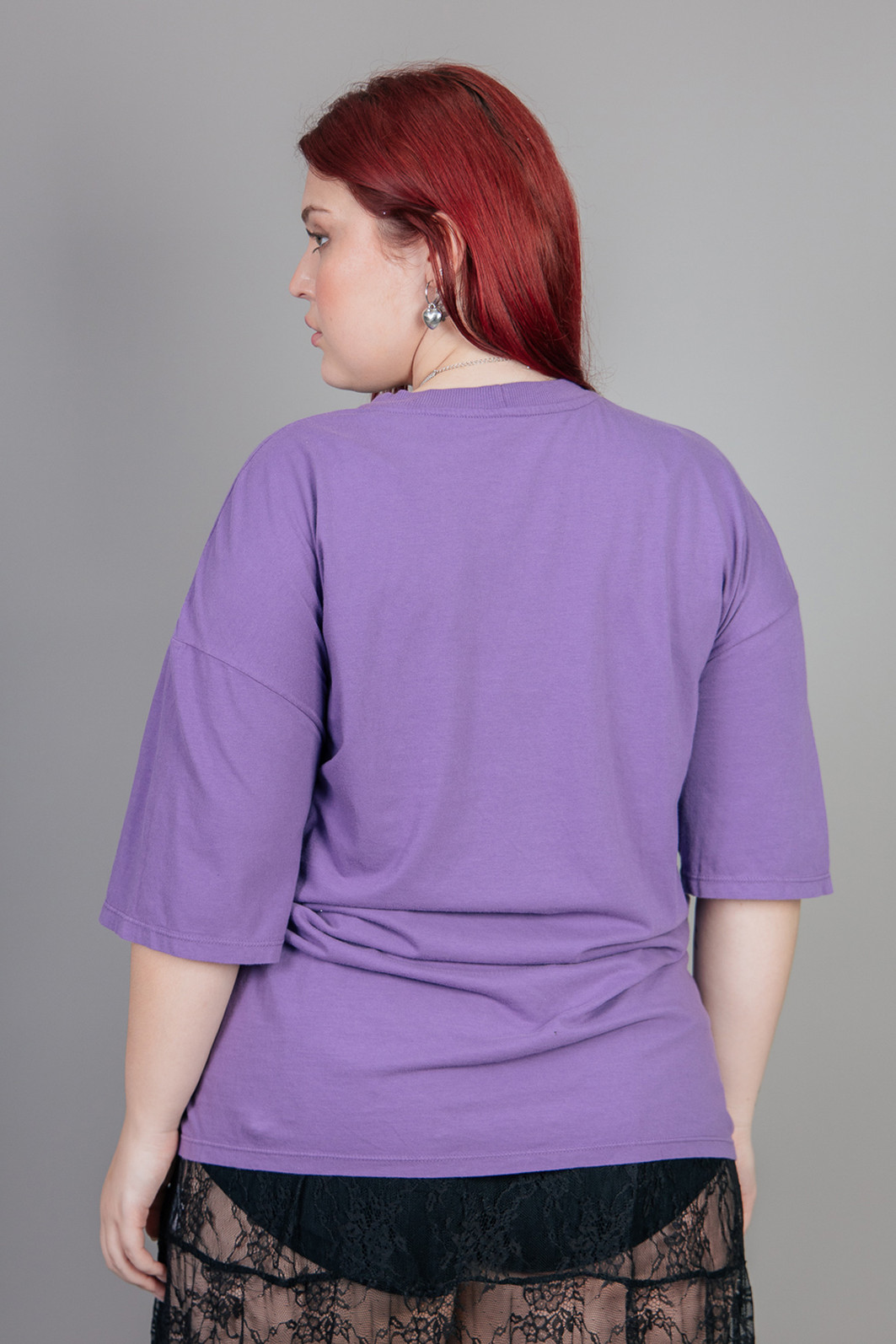 CAMISETA T-SHIRT VINTAGE ROXA MIDNIGHT GHOSTS