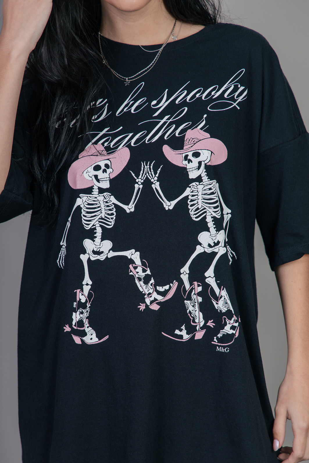 CAMISETA T-SHIRT OVERSIZED PRETA SPOOKY CAMISETA T-SHIRT OVERSIZED PRETA SPOOKY