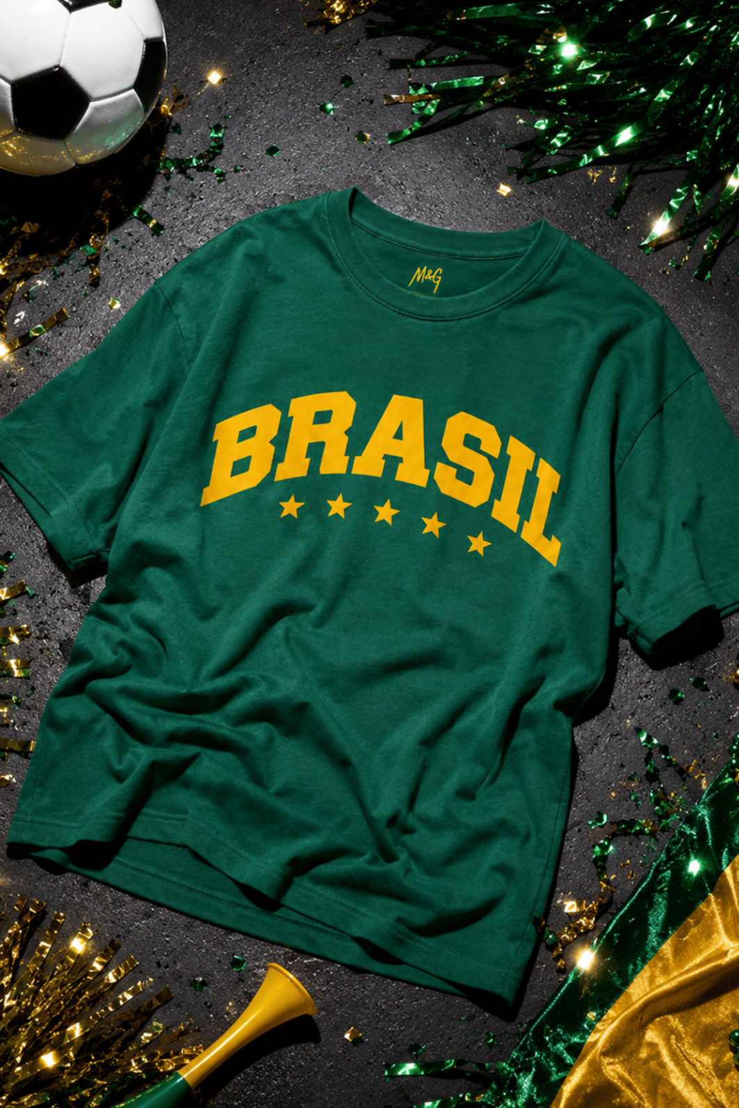 CAMISETA T-SHIRT VERDE ESCURO BRASIL CAMISETA T-SHIRT VERDE ESCURO BRASIL